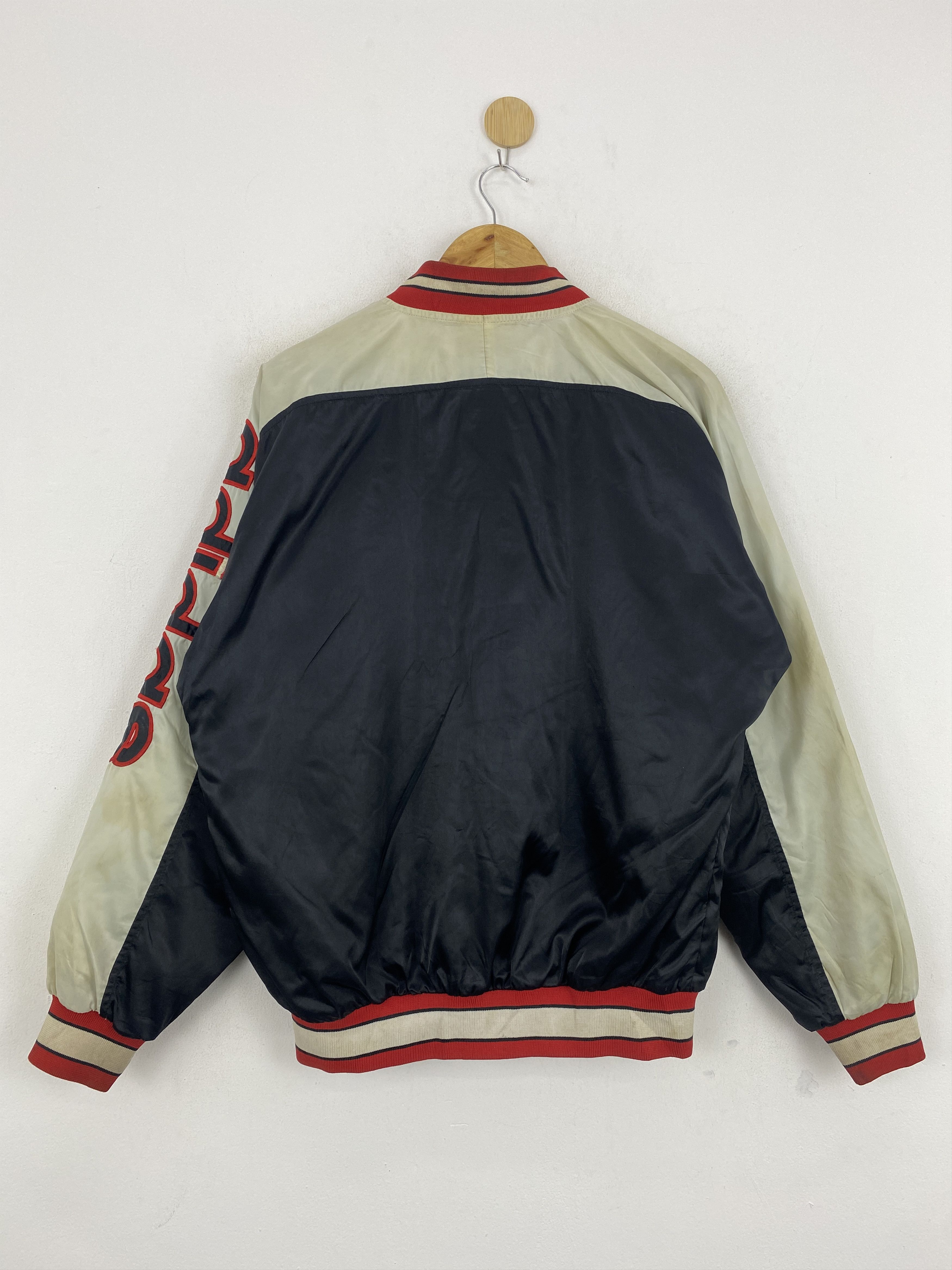 Adidas × Vintage Vintage 80s Adidas Bomber Nylon Jacket J1920 Size US L / EU 52-54 / 3 - 3 Thumbnail