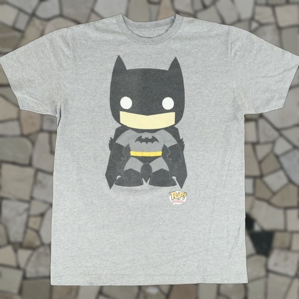 DC Comics DC Comics Batman Funko Solid T-Shirt Gray Men's M Shirt Short Sleeve Crew Neck Regular Fit Size M Batman Gray Solid DC Comics Mens Shirt Size US M / EU 48-50 / 2 - 1 Thumbnail