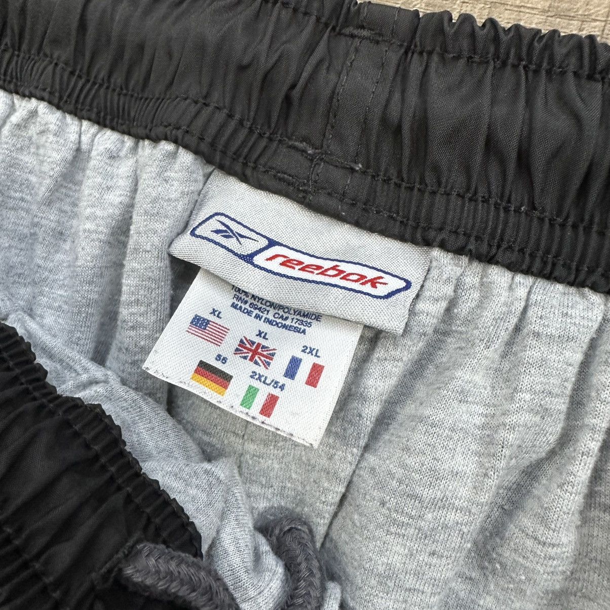 Reebok Vintage 90s Reebok Black and Grey Striped Track Pants Size US 30 / EU 46 - 6 Thumbnail