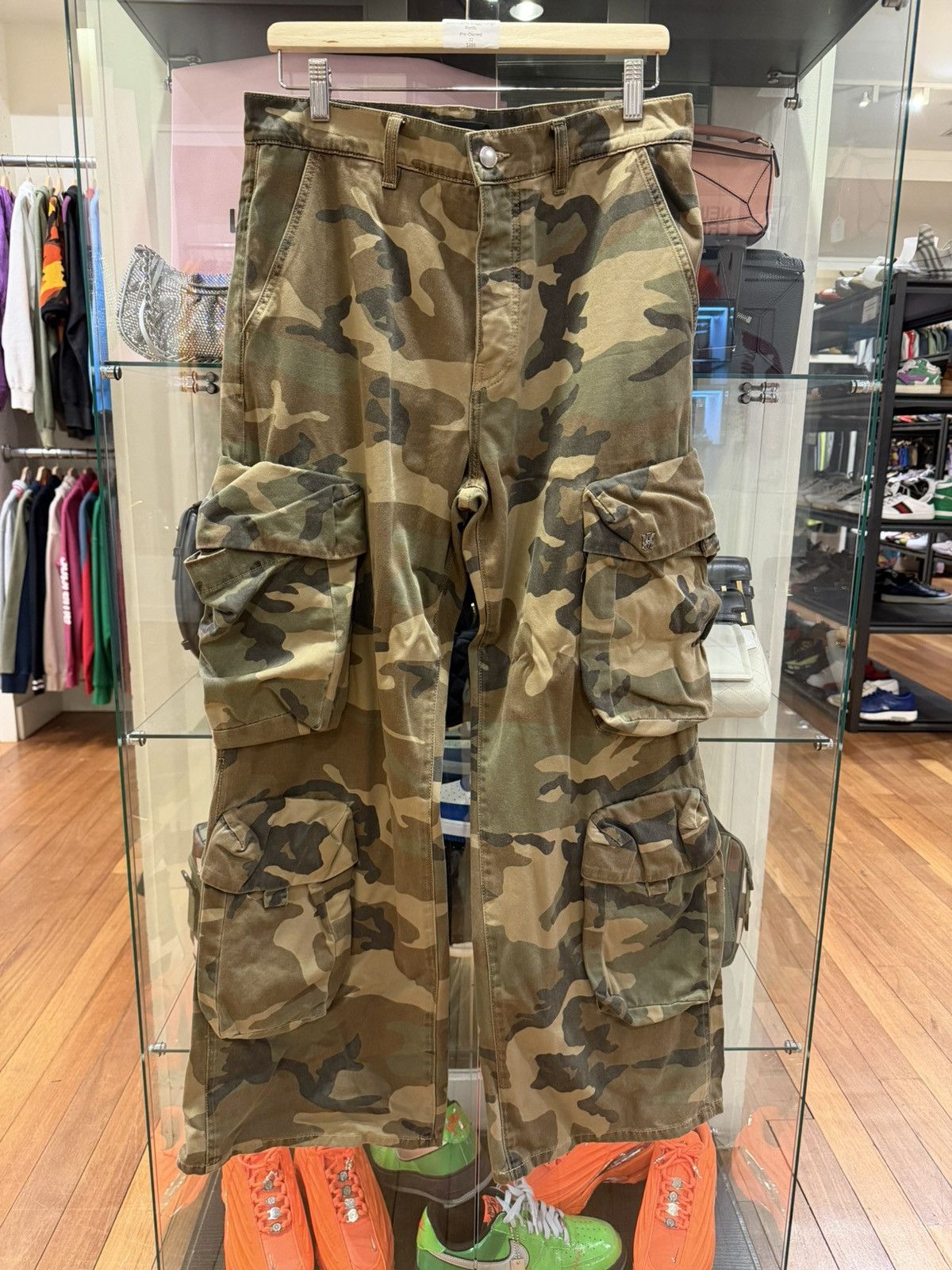 Amiri Amiri Camo Baggy Cargo Pants Size US 32 / EU 48 - 1 Thumbnail