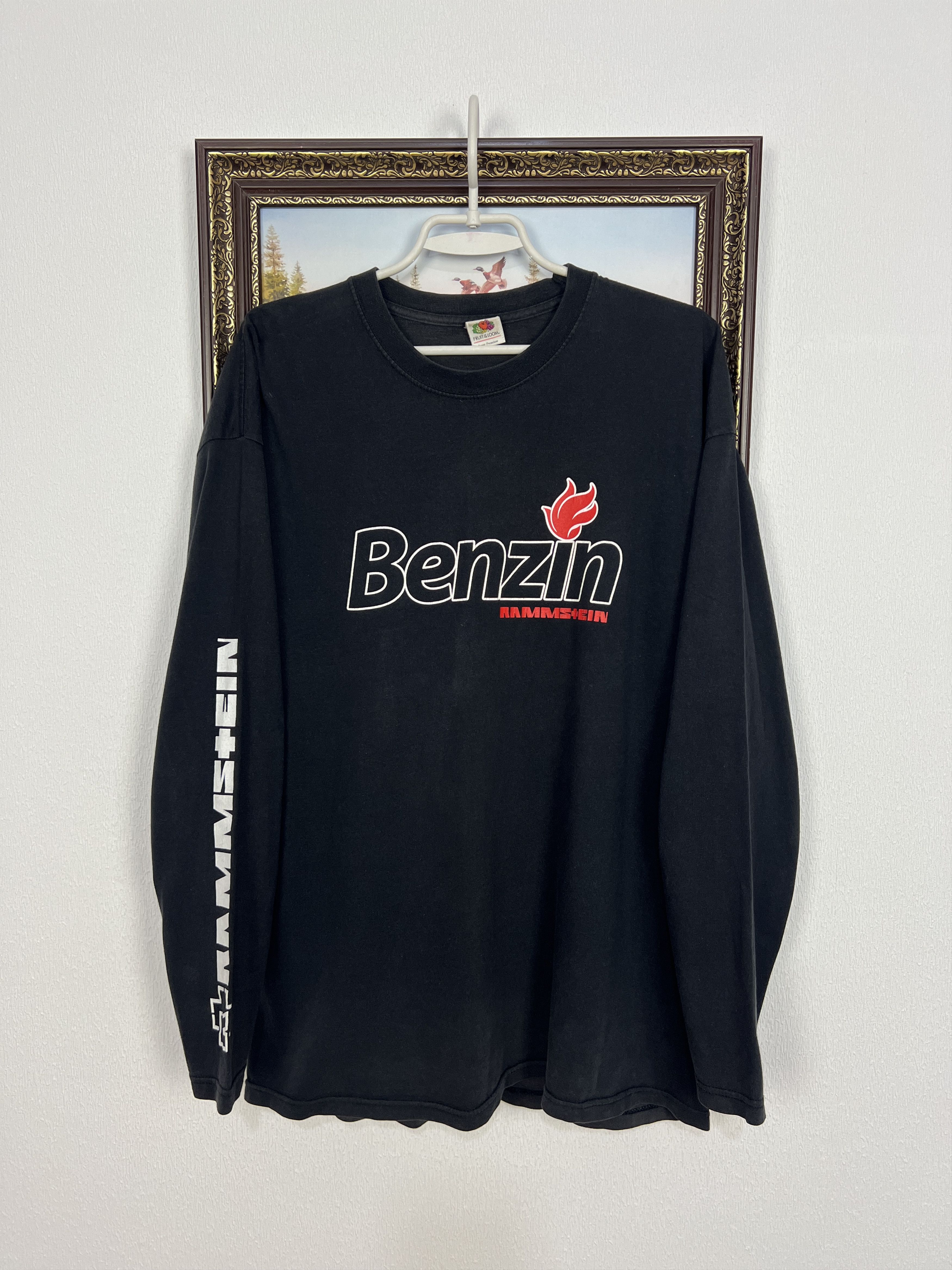 Vintage Rammstein Benzin Shirt Long Sleeve Tee Over Print