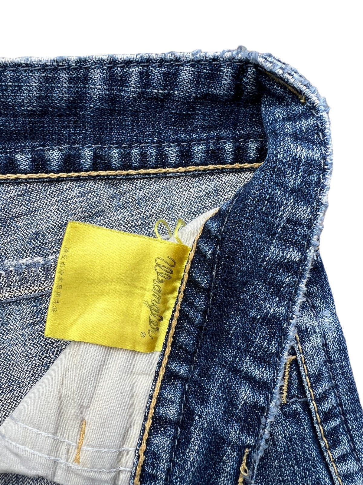 Wrangler Vintage Wrangler Distressed Patchwork Denim Jeans 33x34 Size US 33 - 14 Thumbnail
