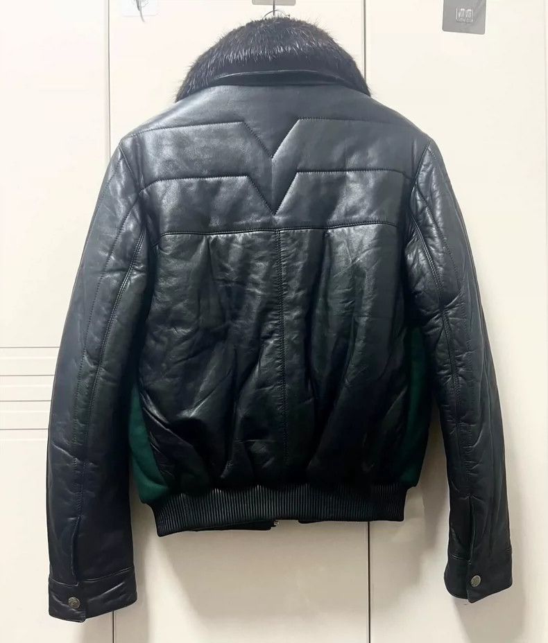 Versace Versace Real sheepskin coat with fox fur collar Size L / US 10 / IT 46 - 2 Thumbnail