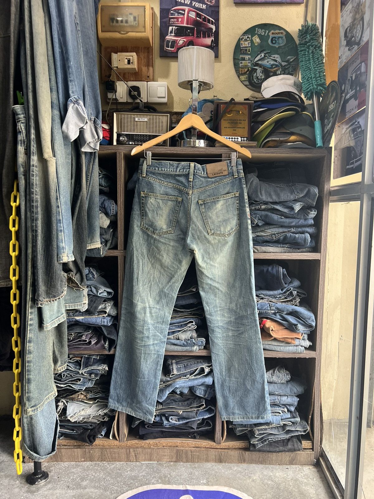Lacoste 🔥Vintage Lacoste Made in Japan Distressed Denim Size US 31 - 2 Thumbnail