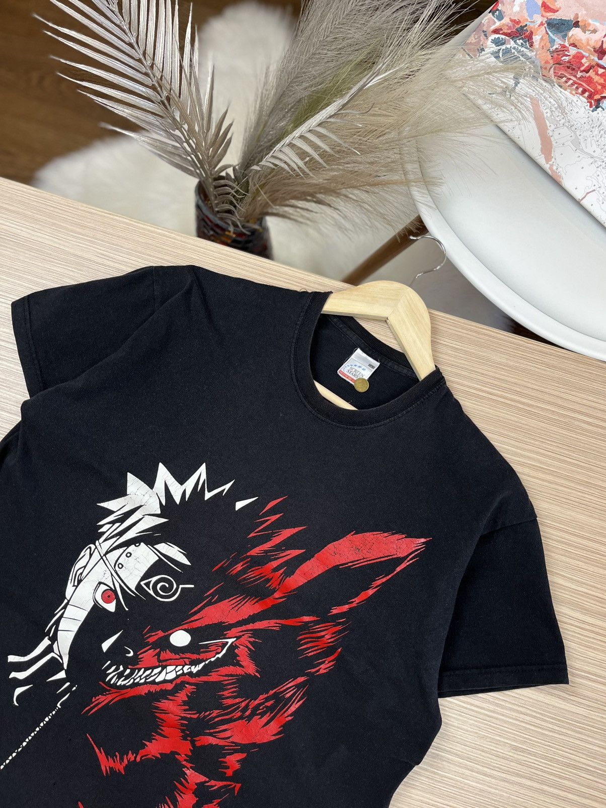 Band Tees × Vintage Vintage Y2K Naruto Horror Face Tee Art Band Rock Streetwear Size US L / EU 52-54 / 3 - 2 Thumbnail