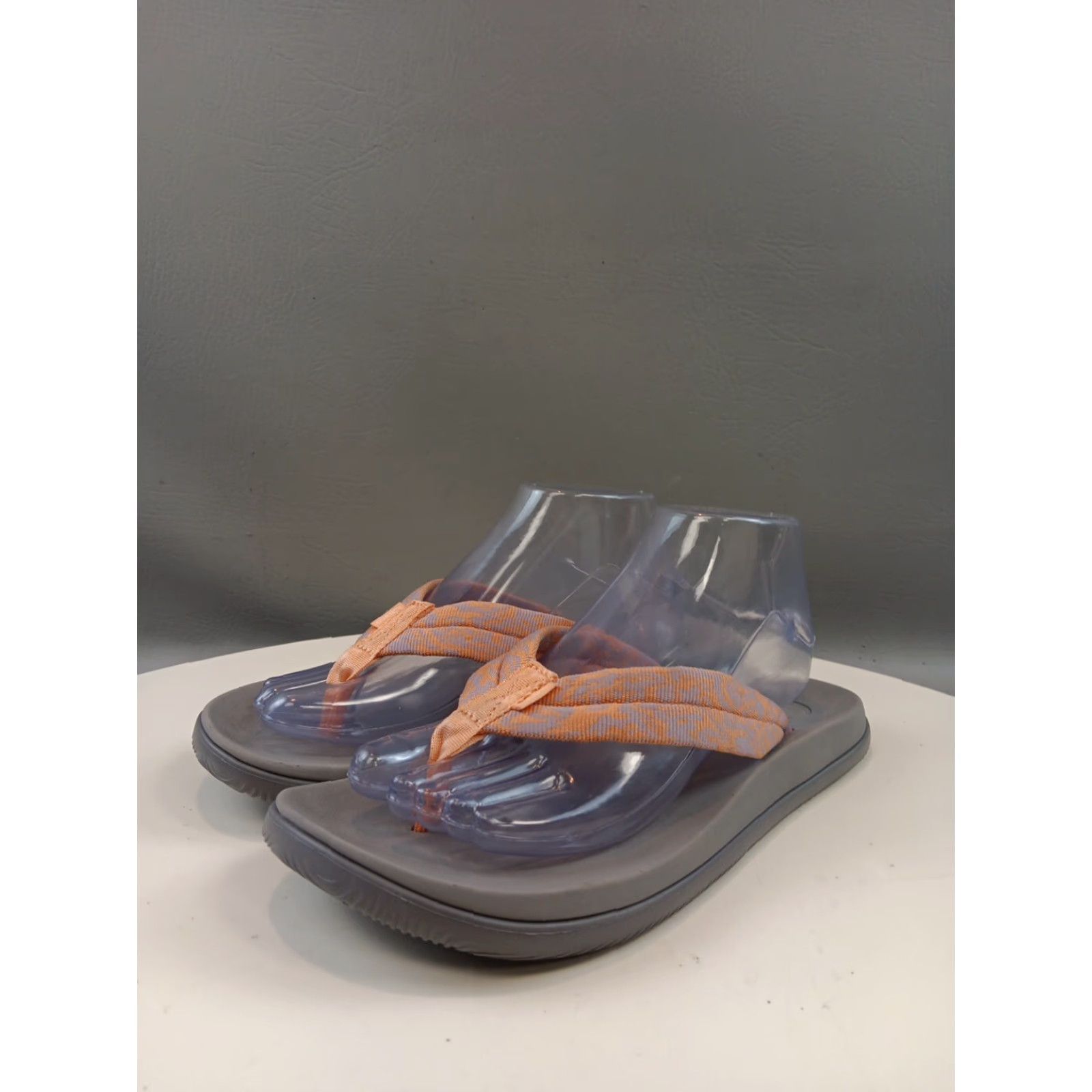 Chaco Chaco Sandals Women Flip Flop Chillos Flip Slip On 10 Pink/Gray Casual Travel blue Summer Womens Size US 8 / IT 38 - 3 Thumbnail