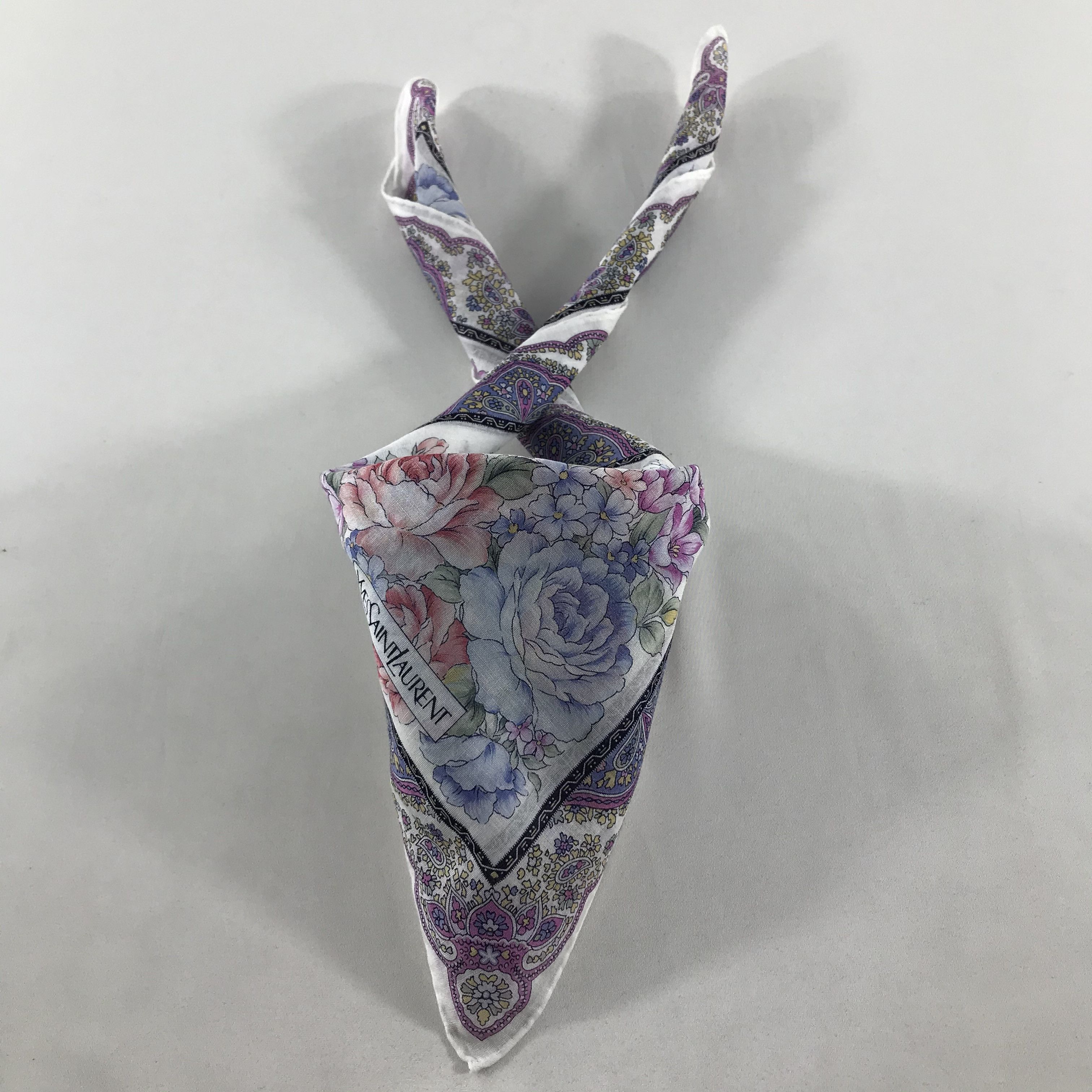 Yves Saint Laurent Yves Saint Laurent Handkerchief Neckerchief Bandana H41 Size ONE SIZE - 2 Thumbnail