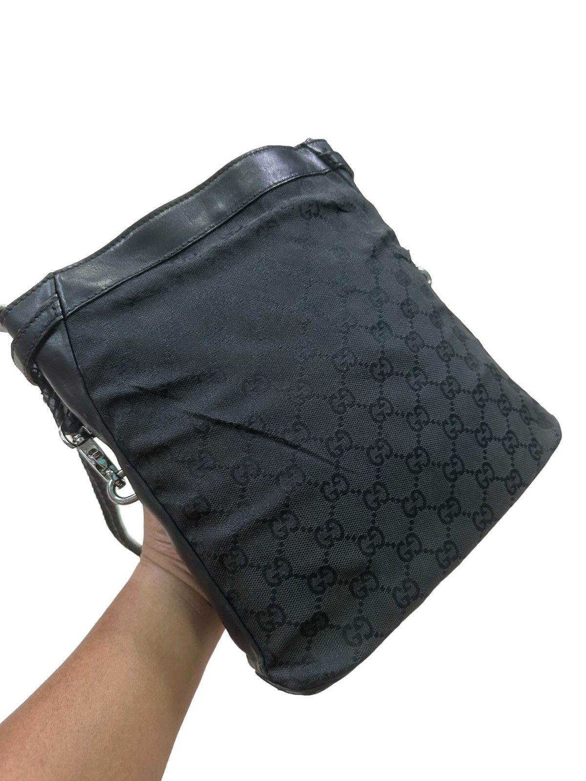 Gucci × Vintage AUTHENTIC VINTAGE GUCCI GG BRAIDED STRAP SHOULDER BAG Size ONE SIZE - 12 Thumbnail
