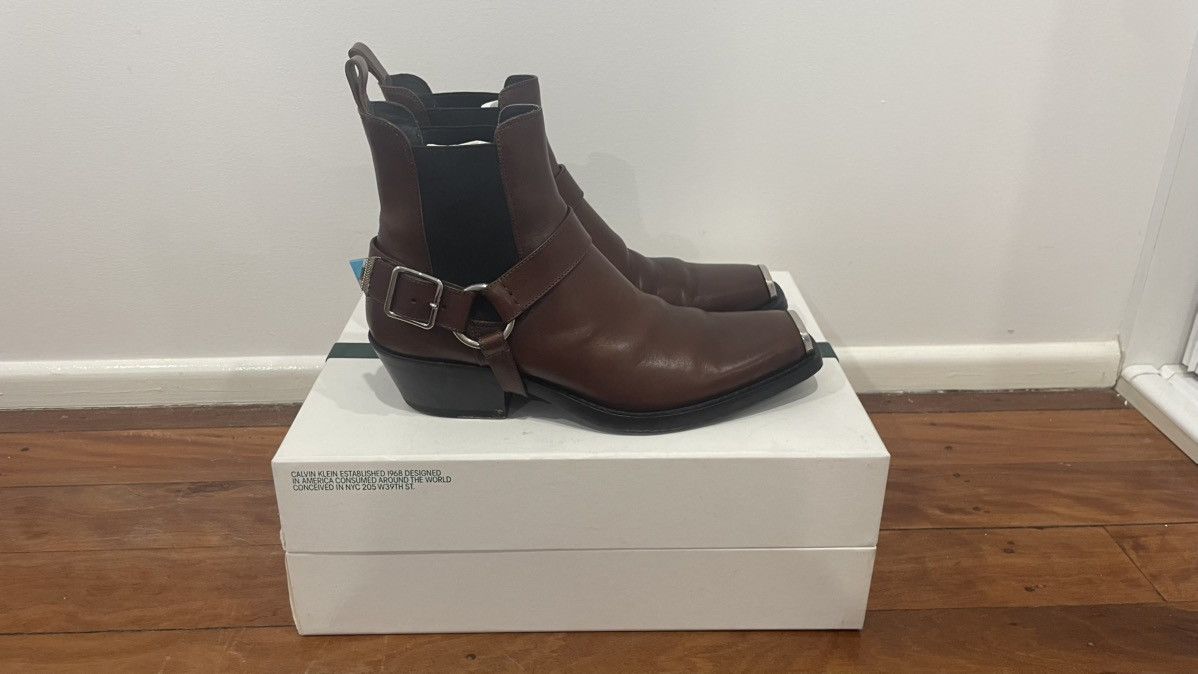 Calvin Klein 205W39NYC Calvin Klein 205W39NYC Brown Harness Boots Size US 8.5 / EU 41-42 - 8 Thumbnail