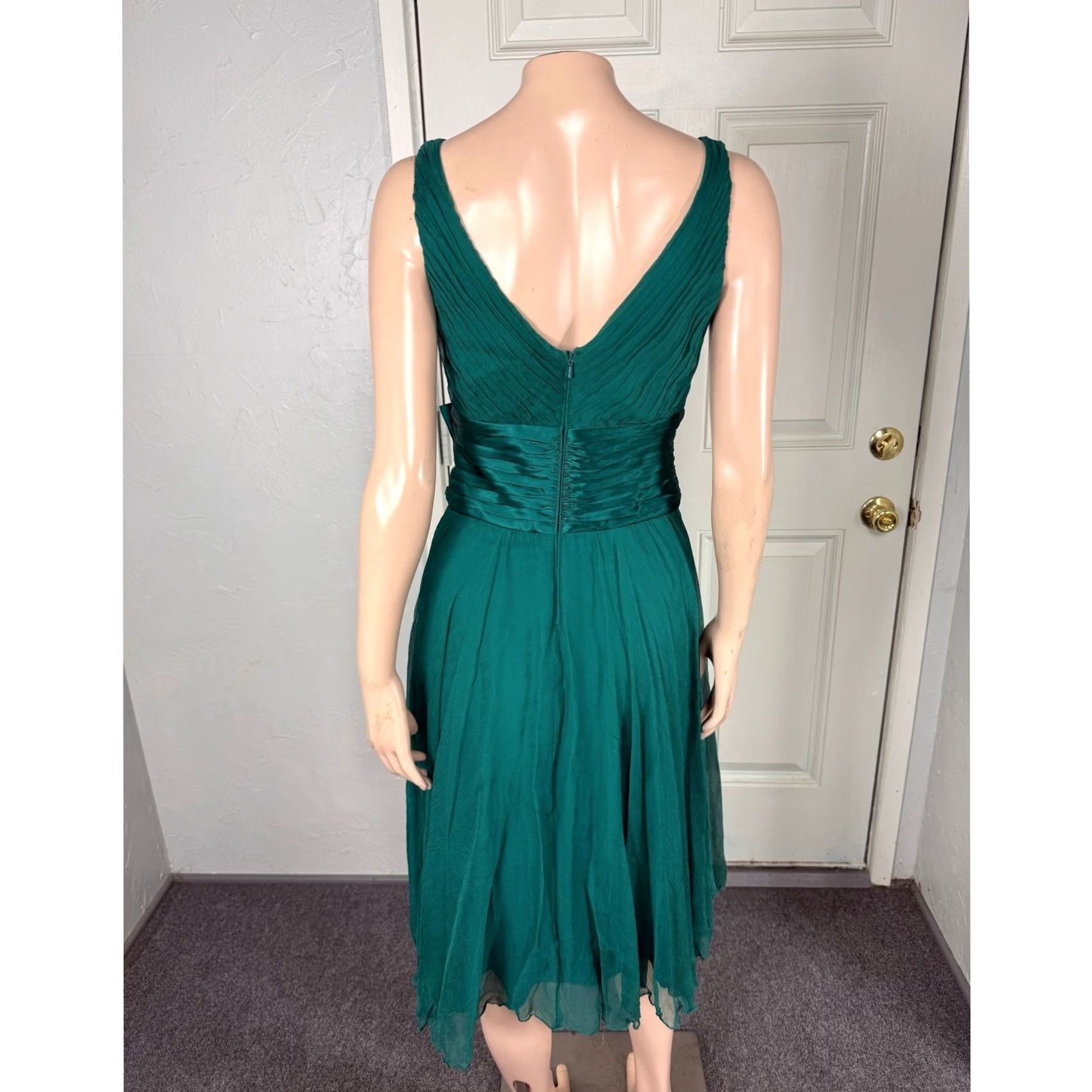 Vintage Tadashi Shoji Collection Dress - Formal Party 2 - Silk Event Gown Size XS / US 0-2 / IT 36-38 - 4 Thumbnail