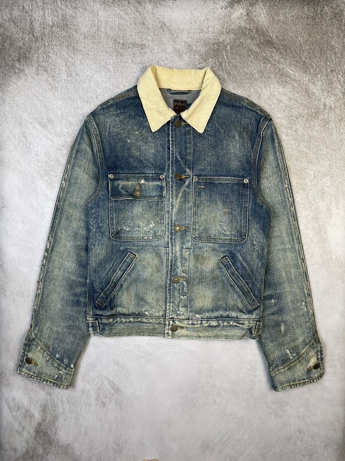 Polo Ralph Lauren SS14 Polo Ralph Lauren Rustic Denim Ranch Jacket Size US XS / EU 42 / 0 - 3 Thumbnail