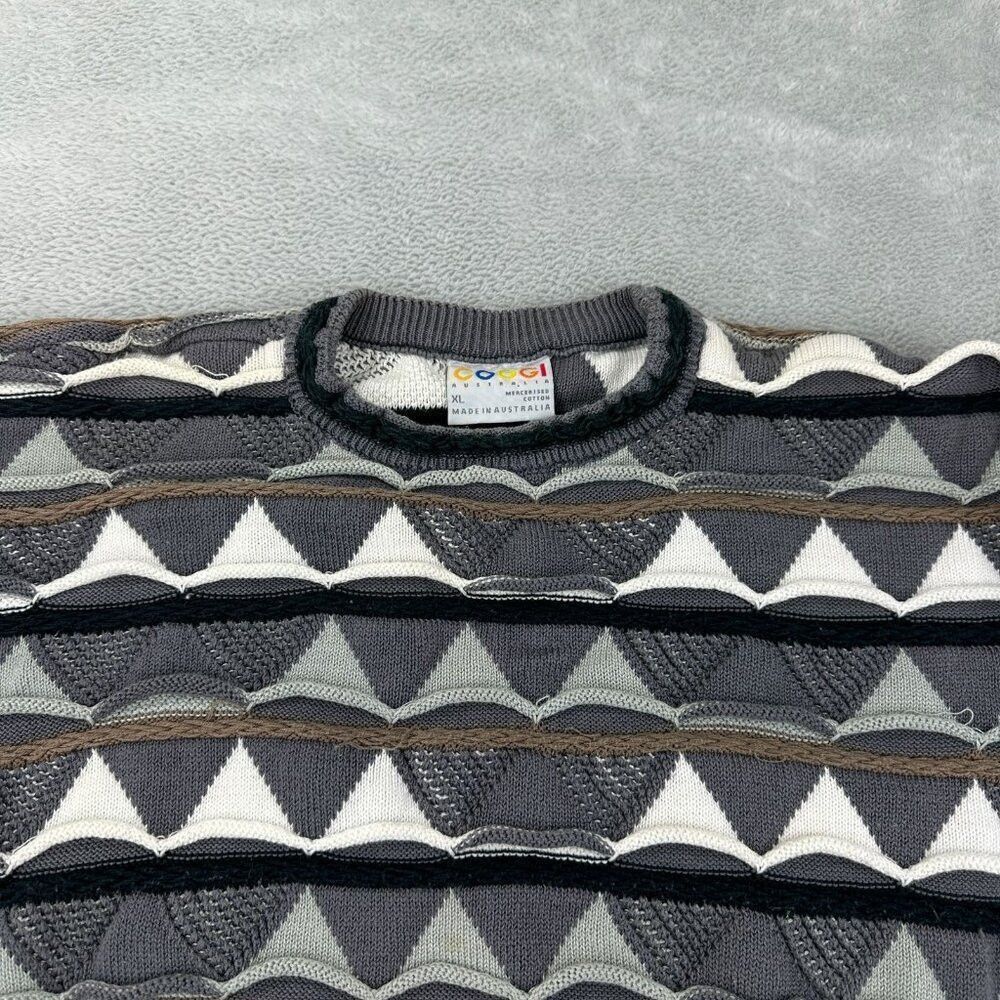 Coogi Vintage Coogi Men's Size XL Australia Grey Sweater 100% Cot Size US XL / EU 56 / 4 - 8 Thumbnail