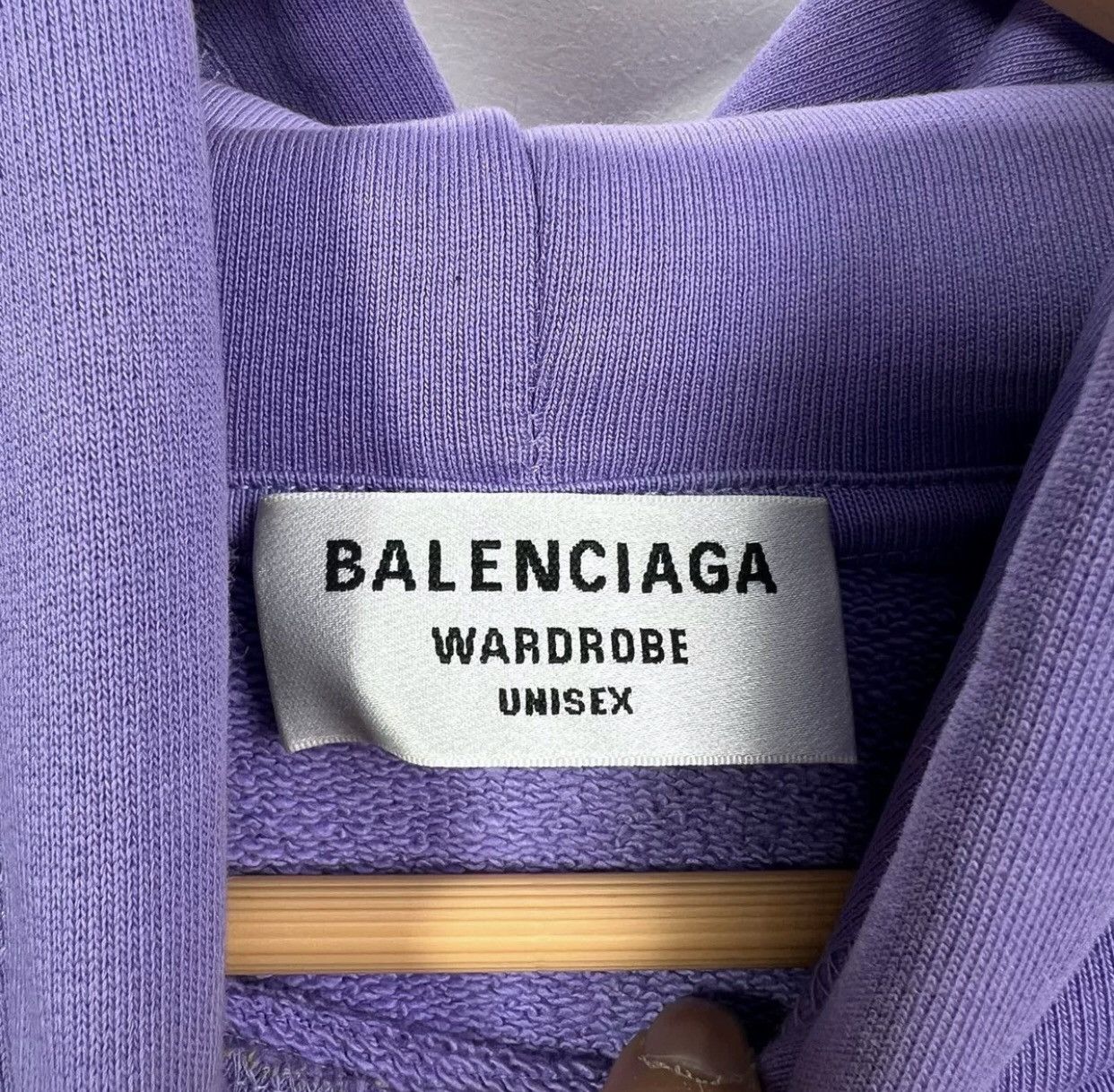 Balenciaga Balenciaga Wave Cola taro purple embroidered washed hoodie Size US XS / EU 42 / 0 - 3 Thumbnail