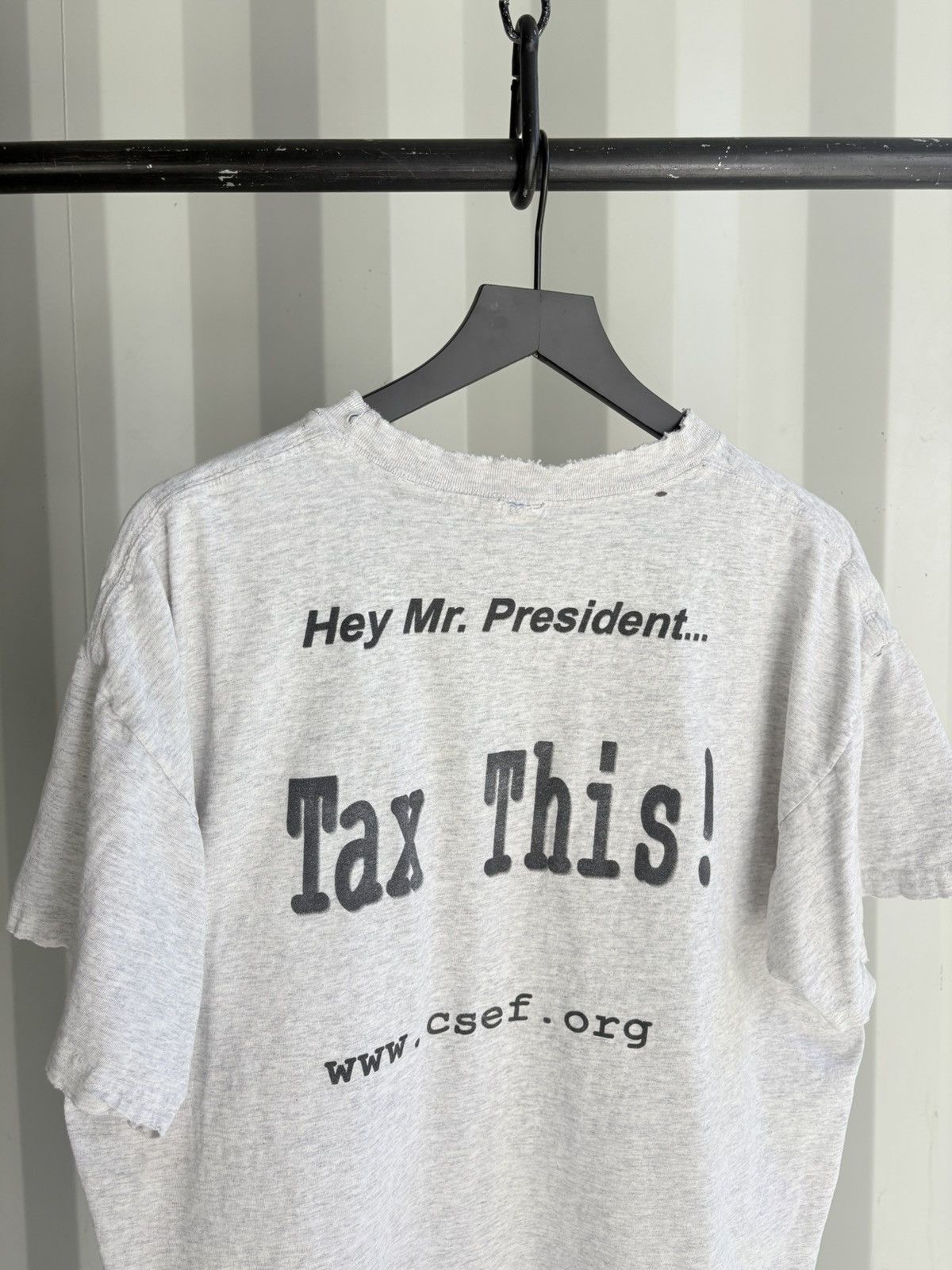 Vintage Vintage Tax This Shirt Distressed Faded Grunge Band Size US XL / EU 56 / 4 - 3 Thumbnail