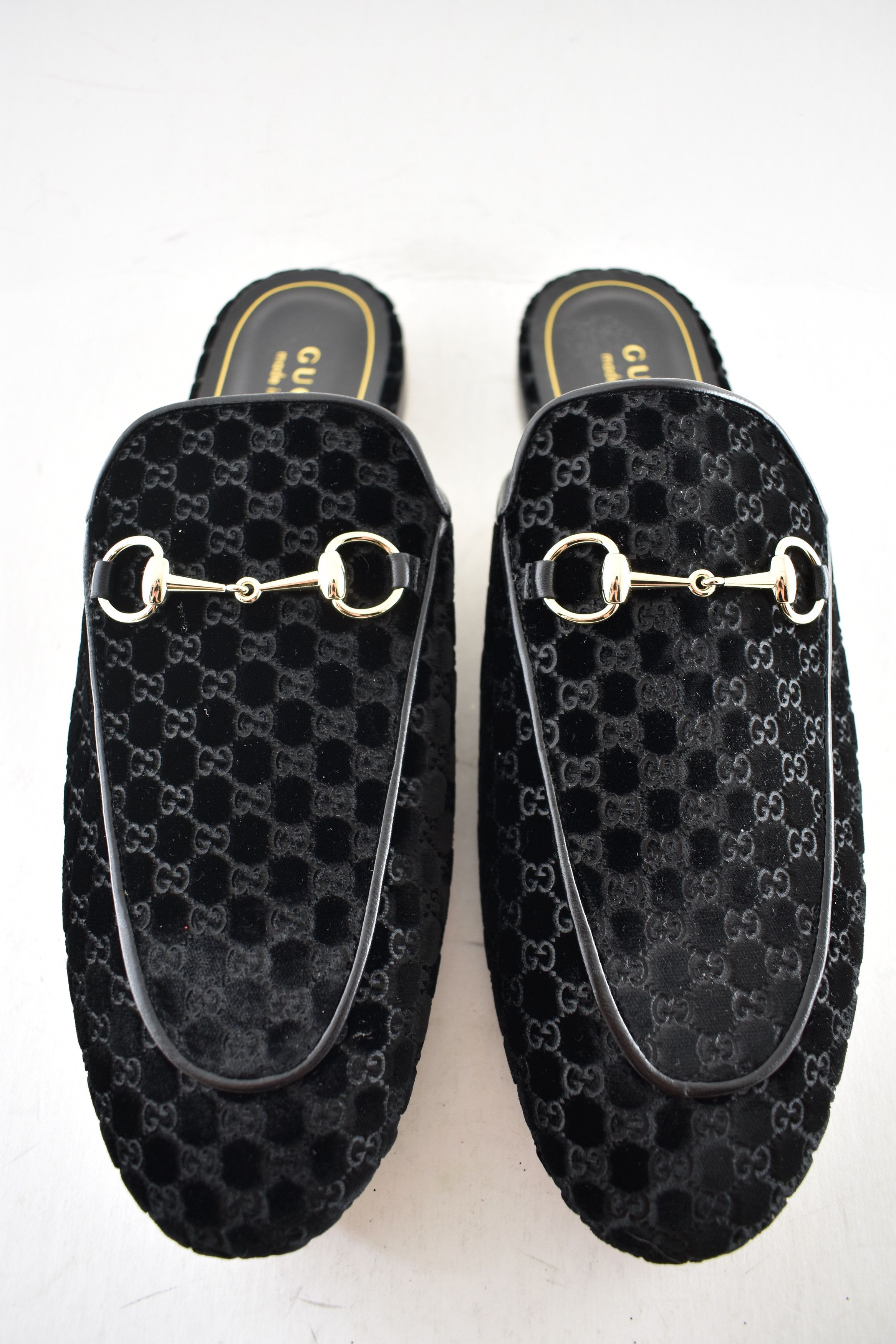 Gucci Princetown Velvet Backless Slide Loafer Mule Slipper Flat 41 Size US 11 / IT 41 - 9 Thumbnail