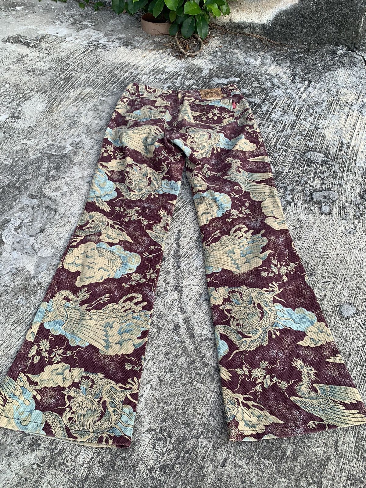 Hysteric Glamour Rare 🔥 Flare Batsu club overprinted/full printed dragon Size 28" / US 6 / IT 42 - 12 Thumbnail