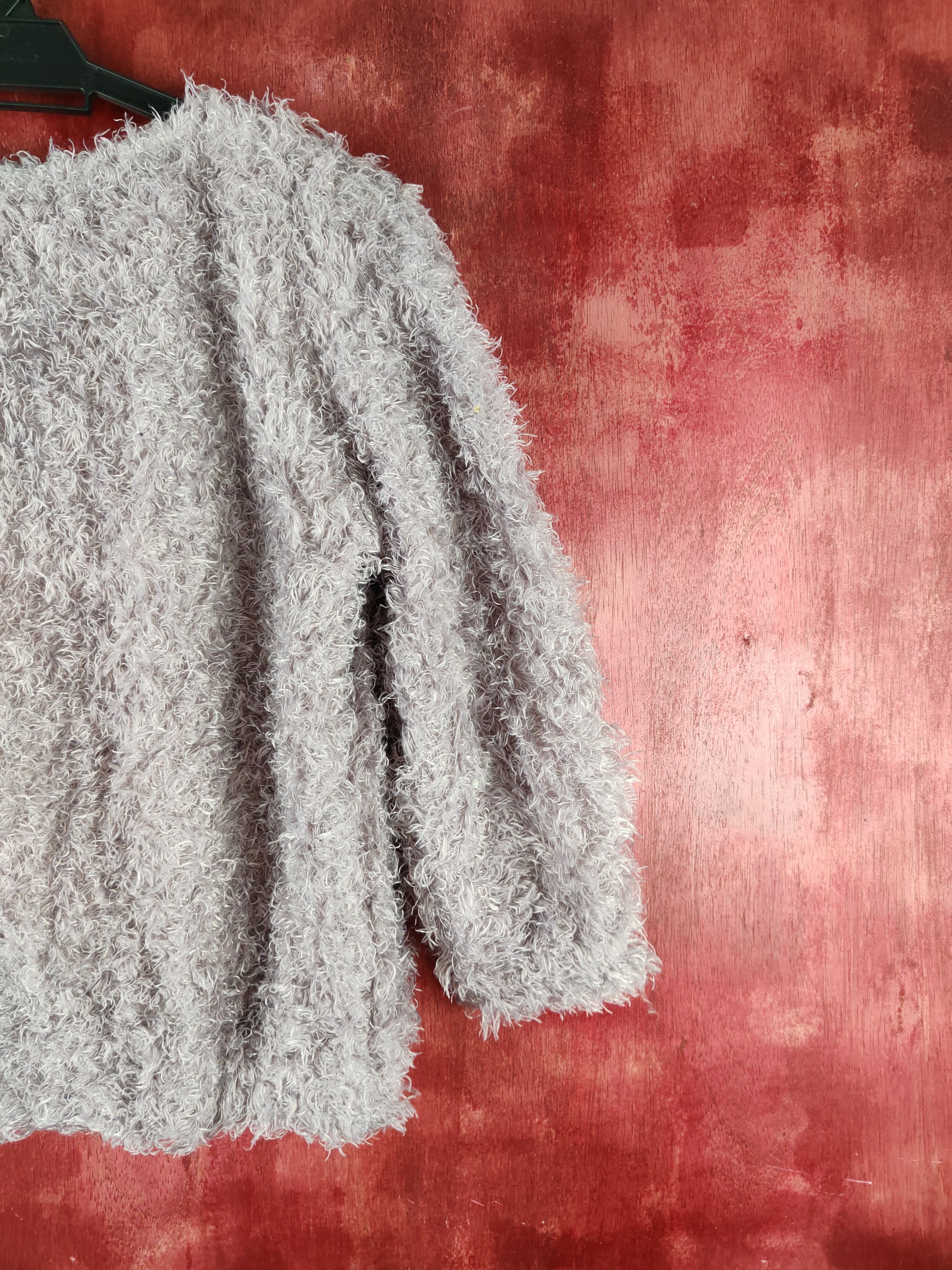 Homespun Knitwear × Japanese Brand × Vintage Japanese Brand Purple Shag Shaggy Fur Mohair Knitwear #S2186 Size S / US 4 / IT 40 - 9 Thumbnail