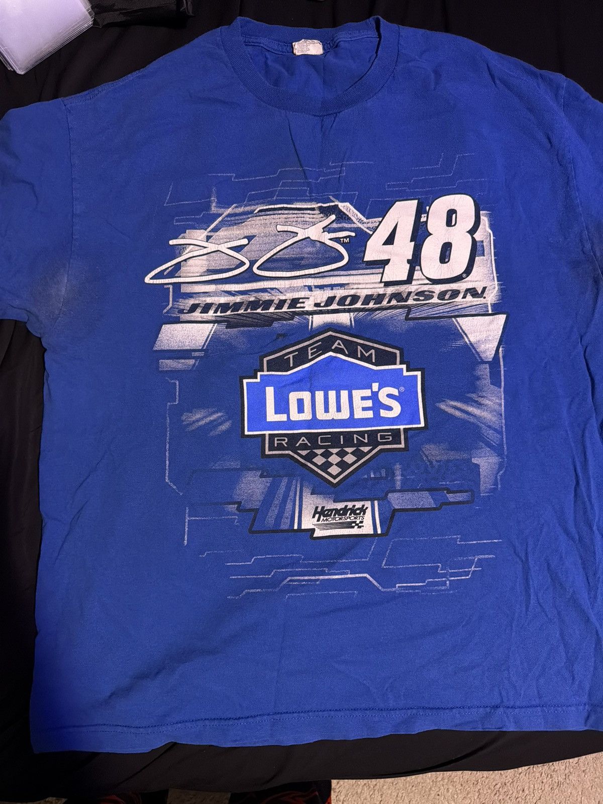 NASCAR VINTAGE JIMMIE JOHNSON NASCAR DOUBLE SIDED TSHIRT Size US XL / EU 56 / 4 - 1 Thumbnail