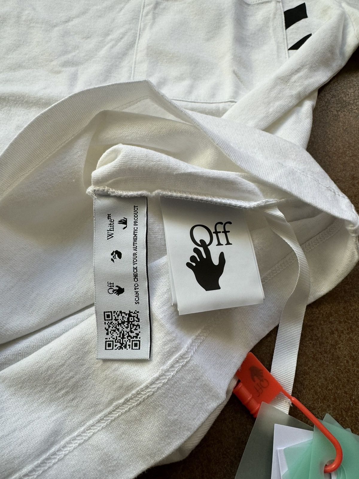 Off-White Off-White Diag Pocket Tee White Small Size US S / EU 44-46 / 1 - 9 Thumbnail