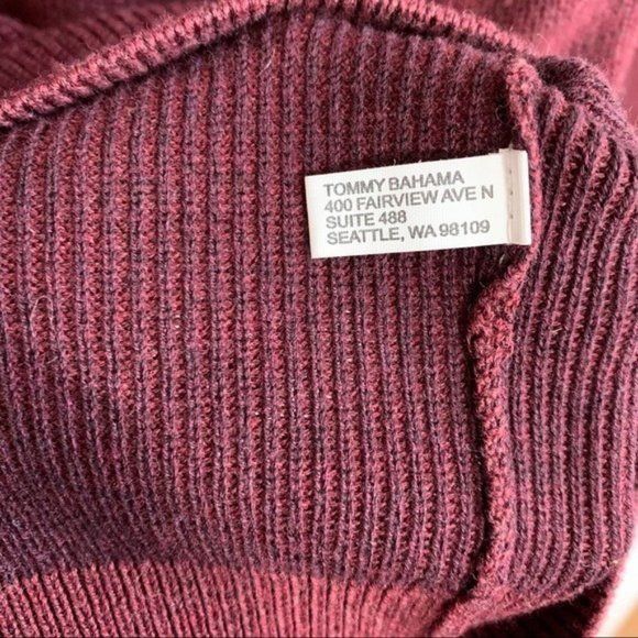Tommy Bahama Tommy Bahama Las Palmas Reversible V-Neck Sweater Size Med Size US M / EU 48-50 / 2 - 5 Thumbnail
