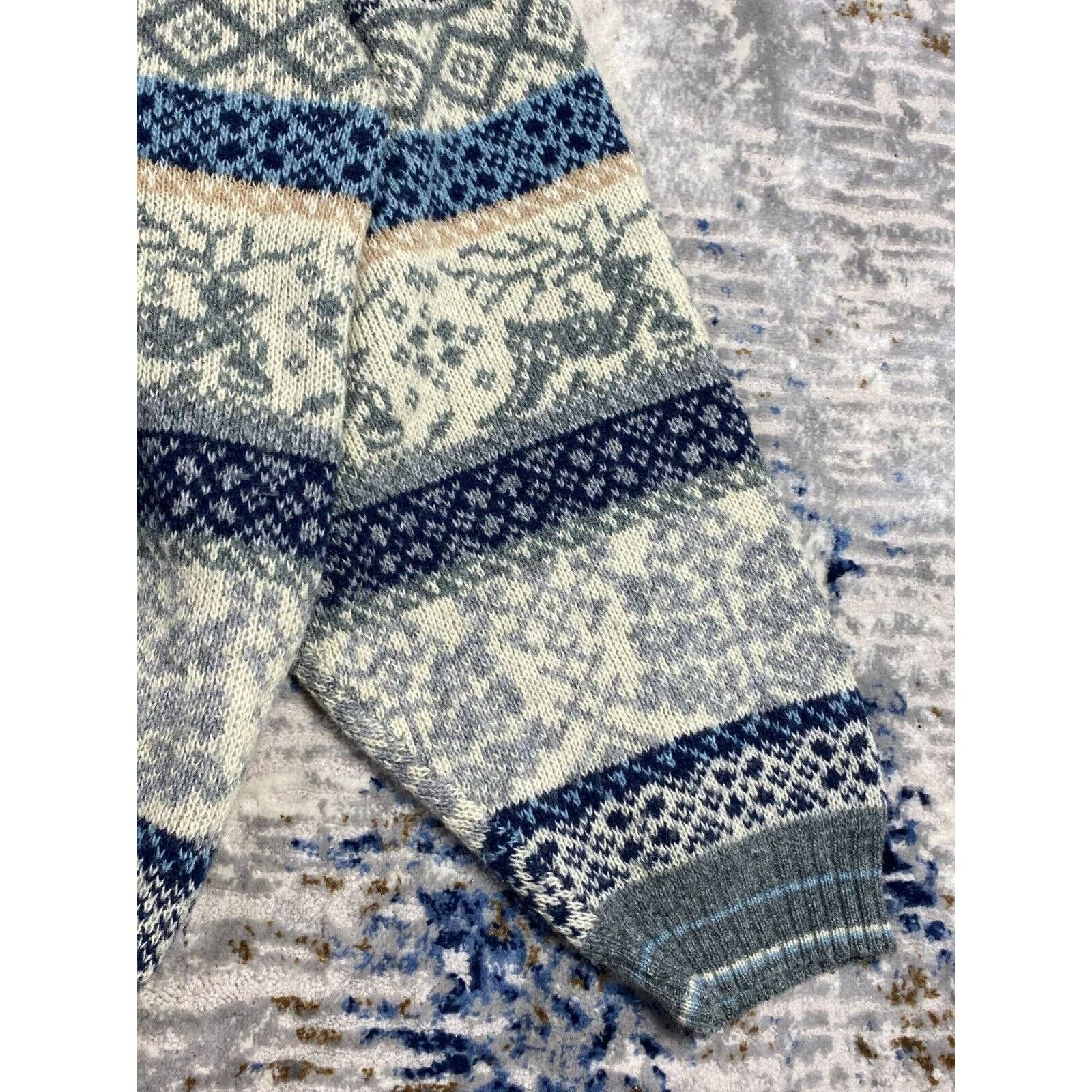 Vintage VINTAGE WOOL SWEATER RARE 90s NORWAY HAND SEWED M-XL COOGI C Size US L / EU 52-54 / 3 - 5 Thumbnail
