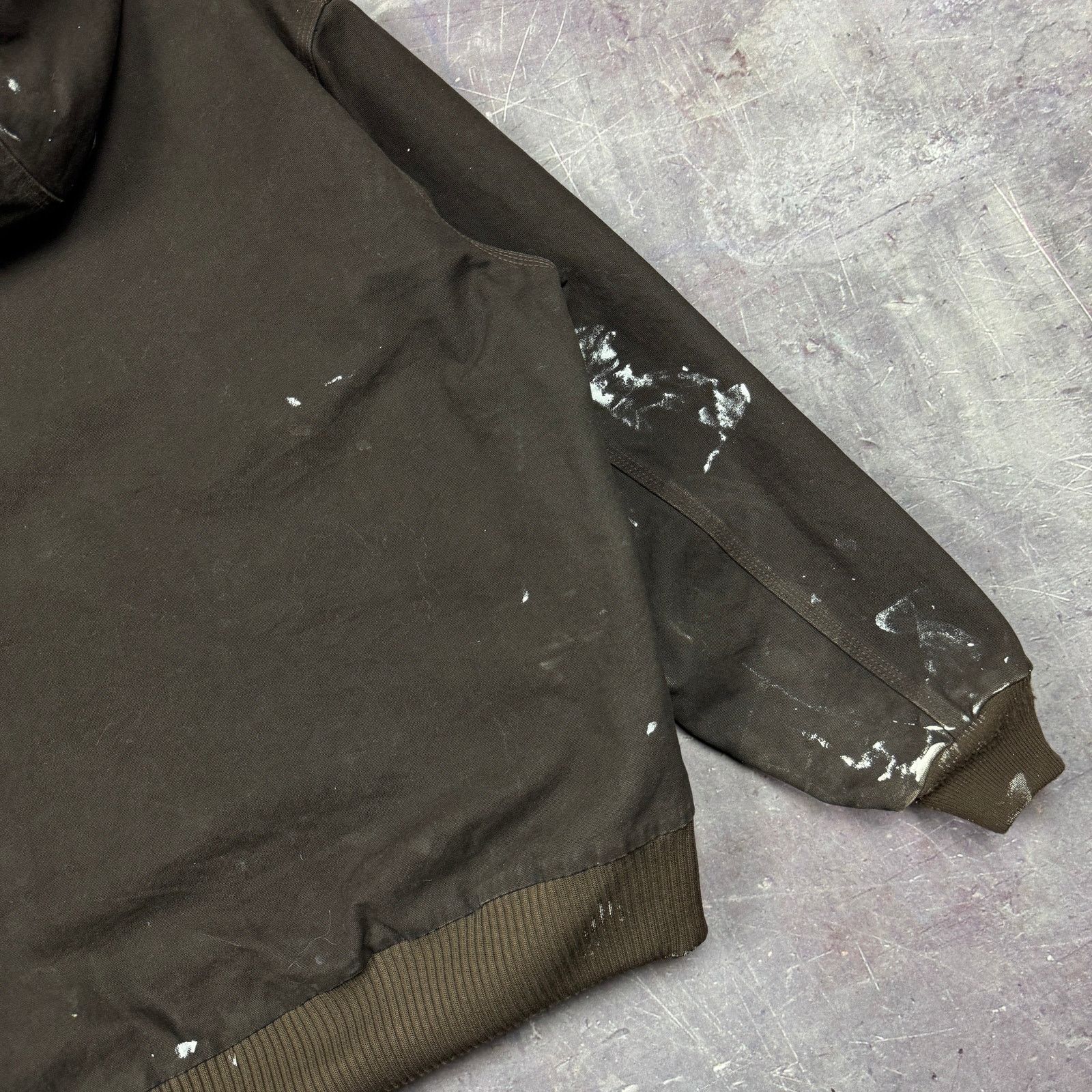 Carhartt × Vintage 90s Mocha Brown Painter Carhartt Hooded Work Jacket XL 2385 Size US XL / EU 56 / 4 - 8 Thumbnail