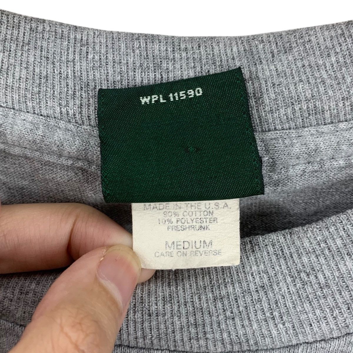 Other Vintage MV SPORT UNCG Grey Long Sleeve Tee Shirt Size M / US 6-8 / IT 42-44 - 6 Thumbnail