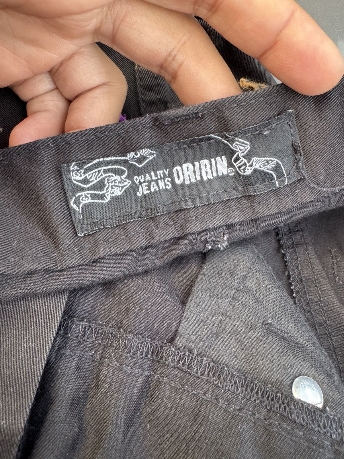 Japanese Brand Oririn Double Waist Bondage Punk Multi Zipper Wrinkled Leg Size US 40 / EU 56 - 7 Thumbnail