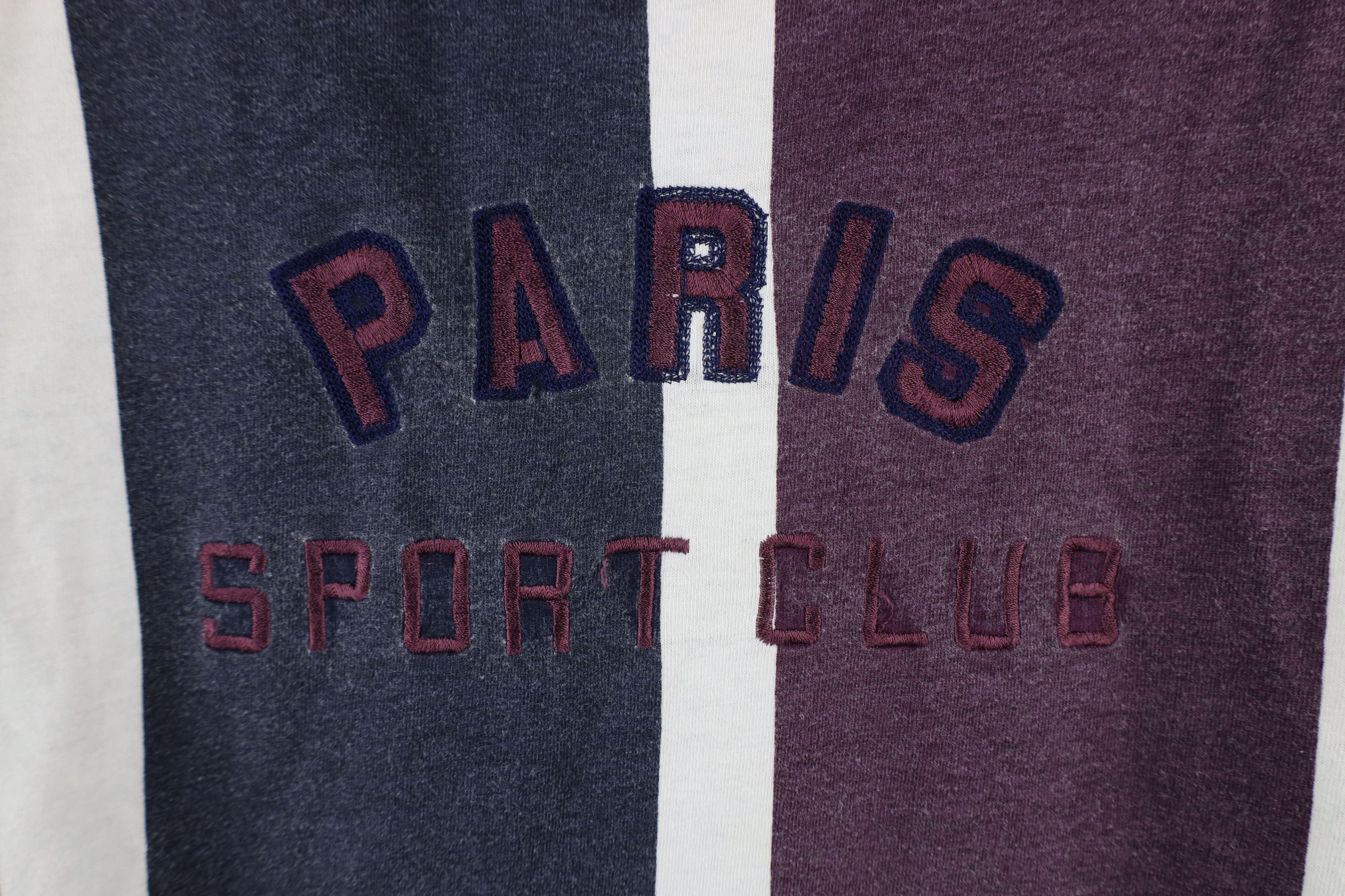 Vintage Vintage 90s Streetwear Paris Sport Club 3/4 Sleeve T-Shirt Size US M / EU 48-50 / 2 - 4 Thumbnail