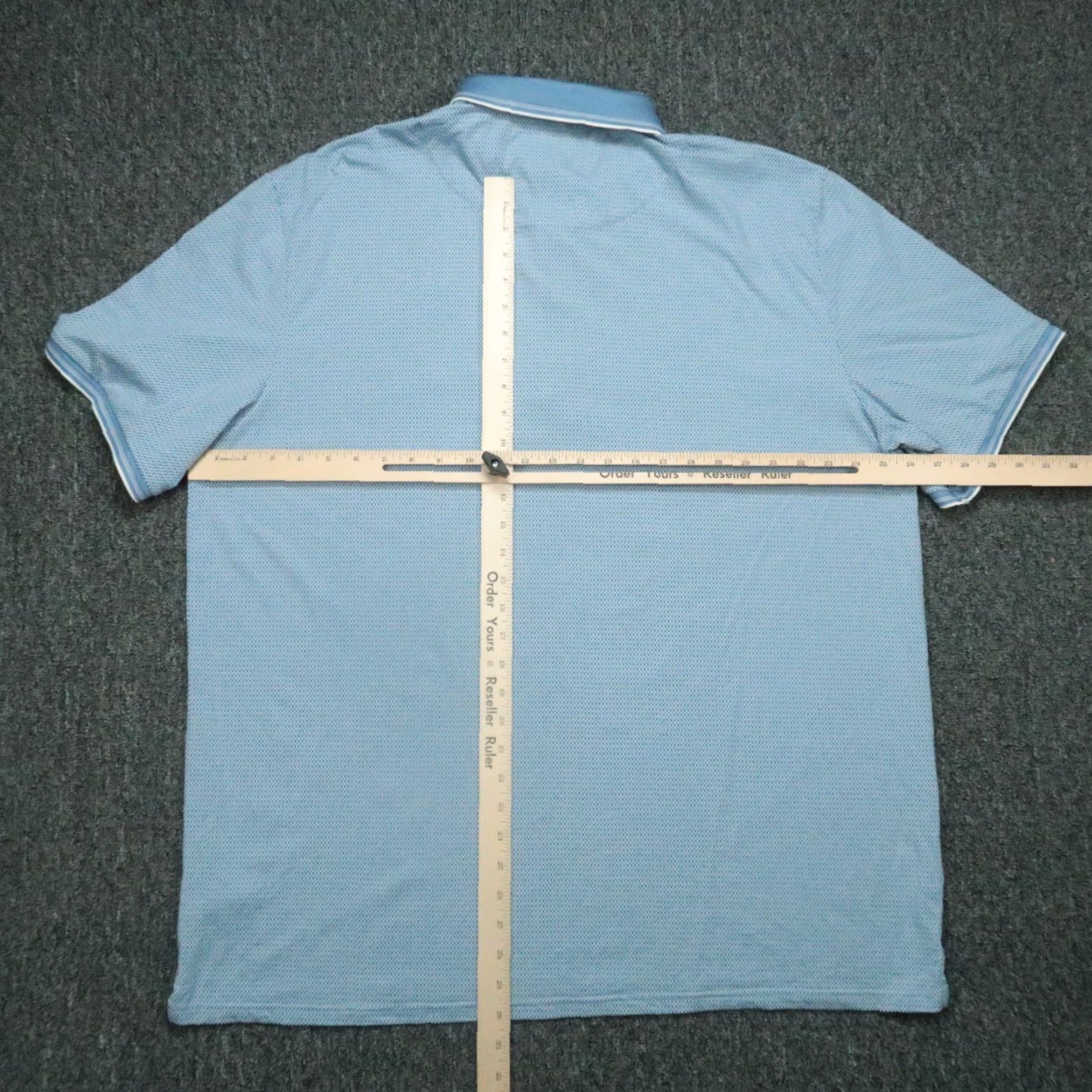 Vintage Buttercloth Shirt Mens 3XL Blue Polo Short Sleeve Regular Fit Cotton Size US XXL / EU 58 / 5 - 5 Thumbnail