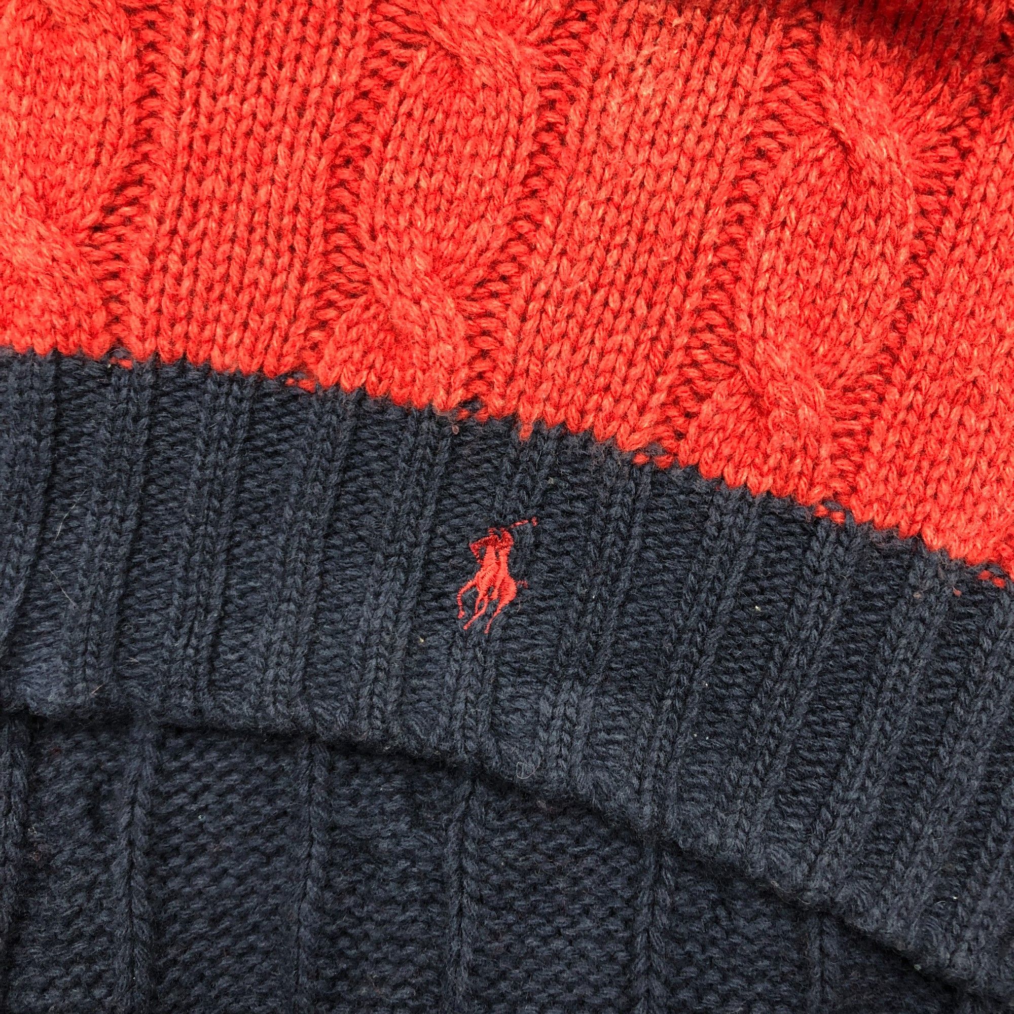 Polo Ralph Lauren Vintage Polo Ralph Luaren Scarf Knit Muffler Wool Scarves Size ONE SIZE - 4 Thumbnail