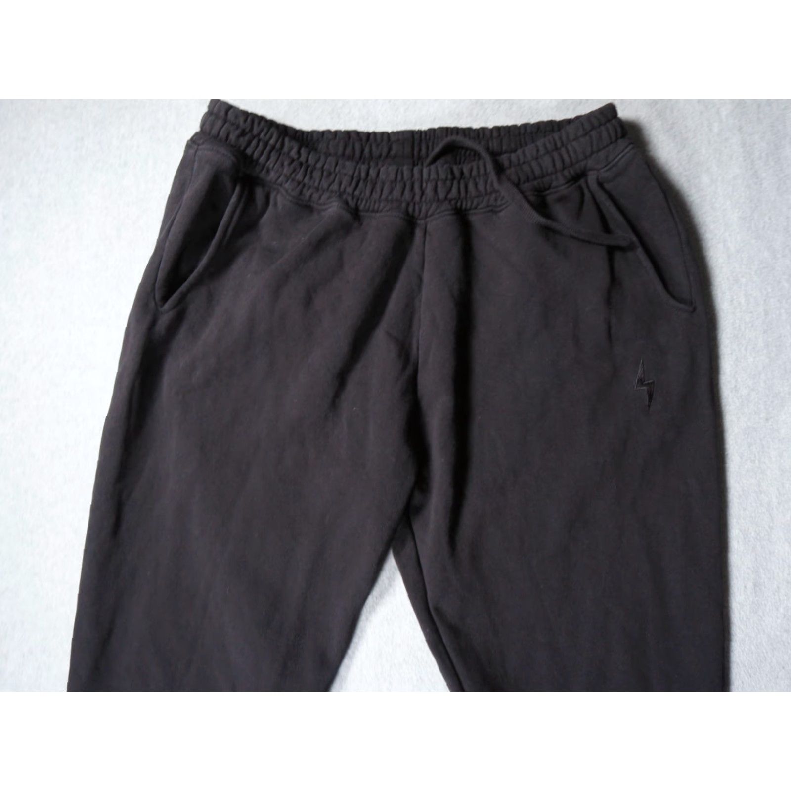 Vintage Ecocycle Sweatpants Mens Large Black Heavy Cotton Fleece Joggers Casual Adult Size US 33 - 2 Thumbnail