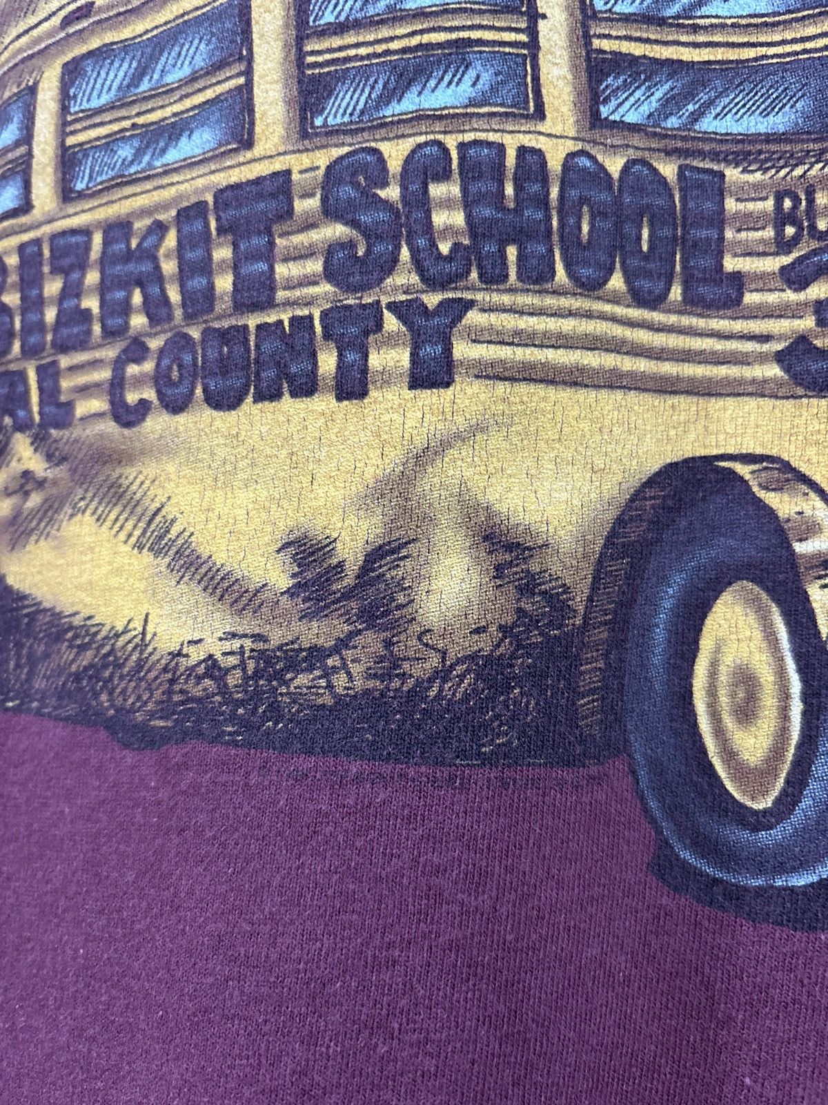 Band Tees Vtg 90s Limp Bizkit School Bus T shirt Size US M / EU 48-50 / 2 - 10 Thumbnail