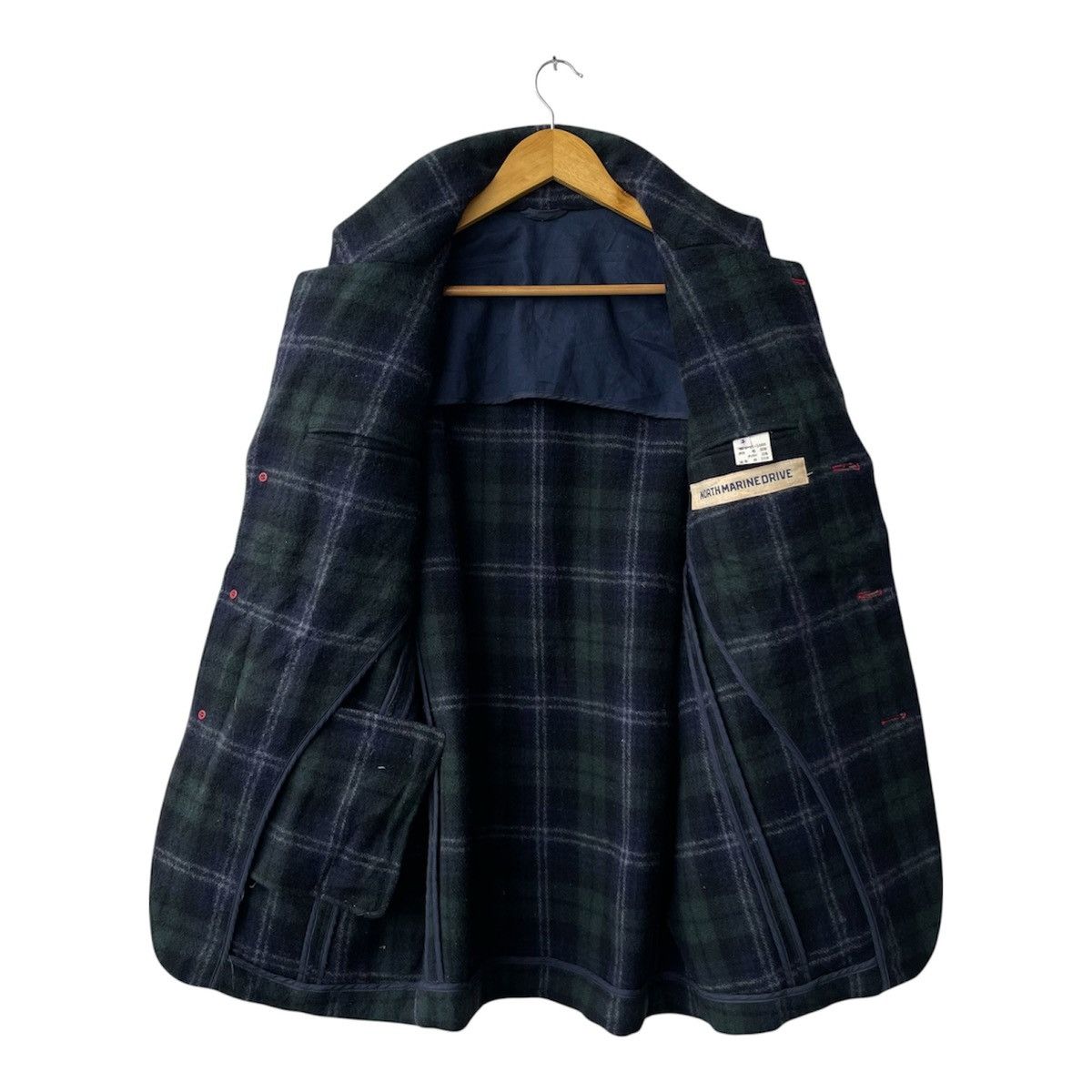 45rpm Vintage 45rpm North Marine Drive Plaid Wool Chore Jacket Size US M / EU 48-50 / 2 - 3 Thumbnail