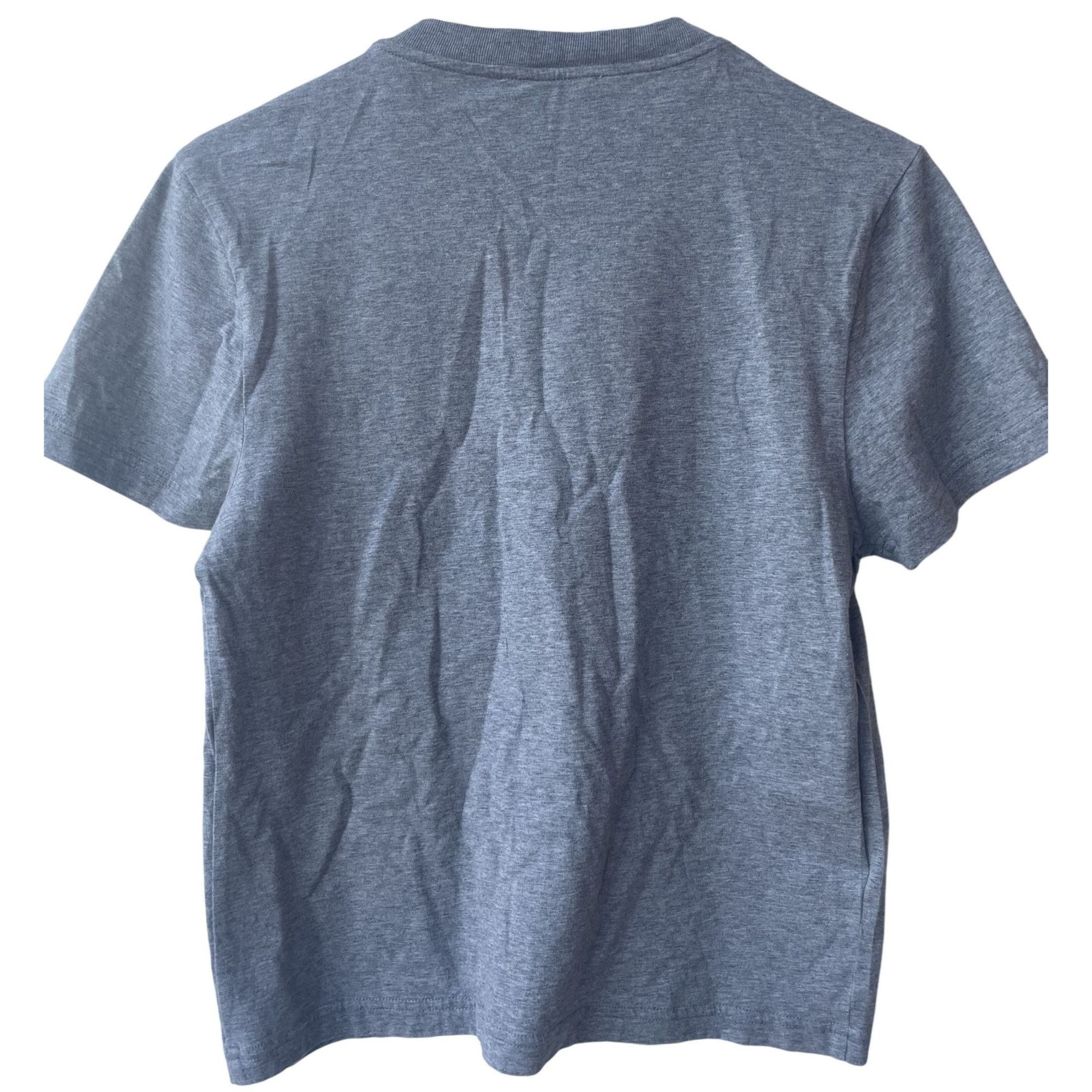 Miu Miu Miu Miu Womens Grey Cotton T-Shirt With Red Logo & Heart Emb Size S / US 4 / IT 40 - 2 Thumbnail