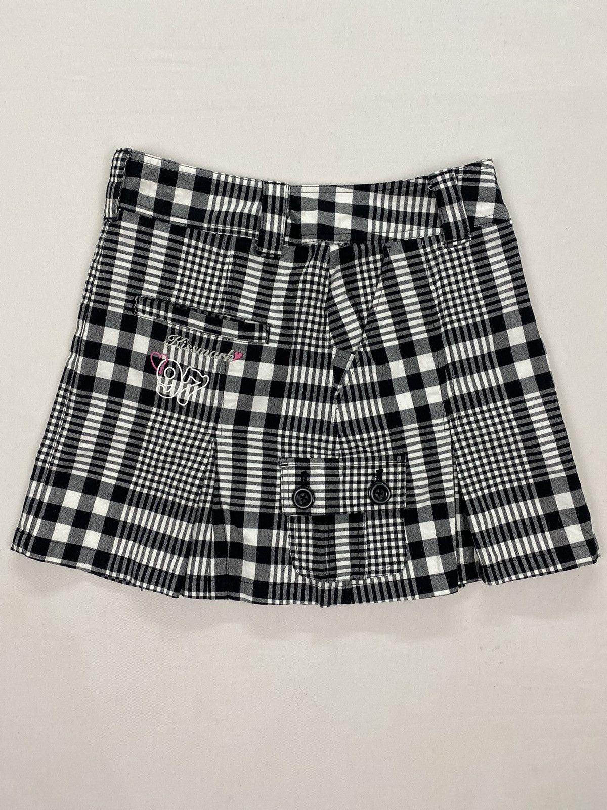 Japanese Brand Kissmark Golf Plaid Cargo Skirt Size 29" - 3 Thumbnail