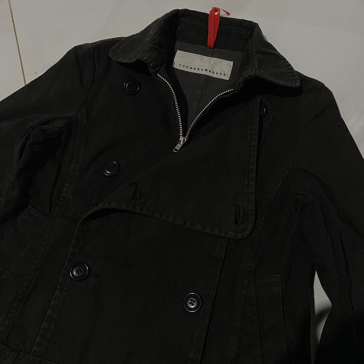 Issey Miyake × Sunao Kuwahara Sunaokuwahara Layered Biker Jacket Size M / US 6-8 / IT 42-44 - 7 Thumbnail