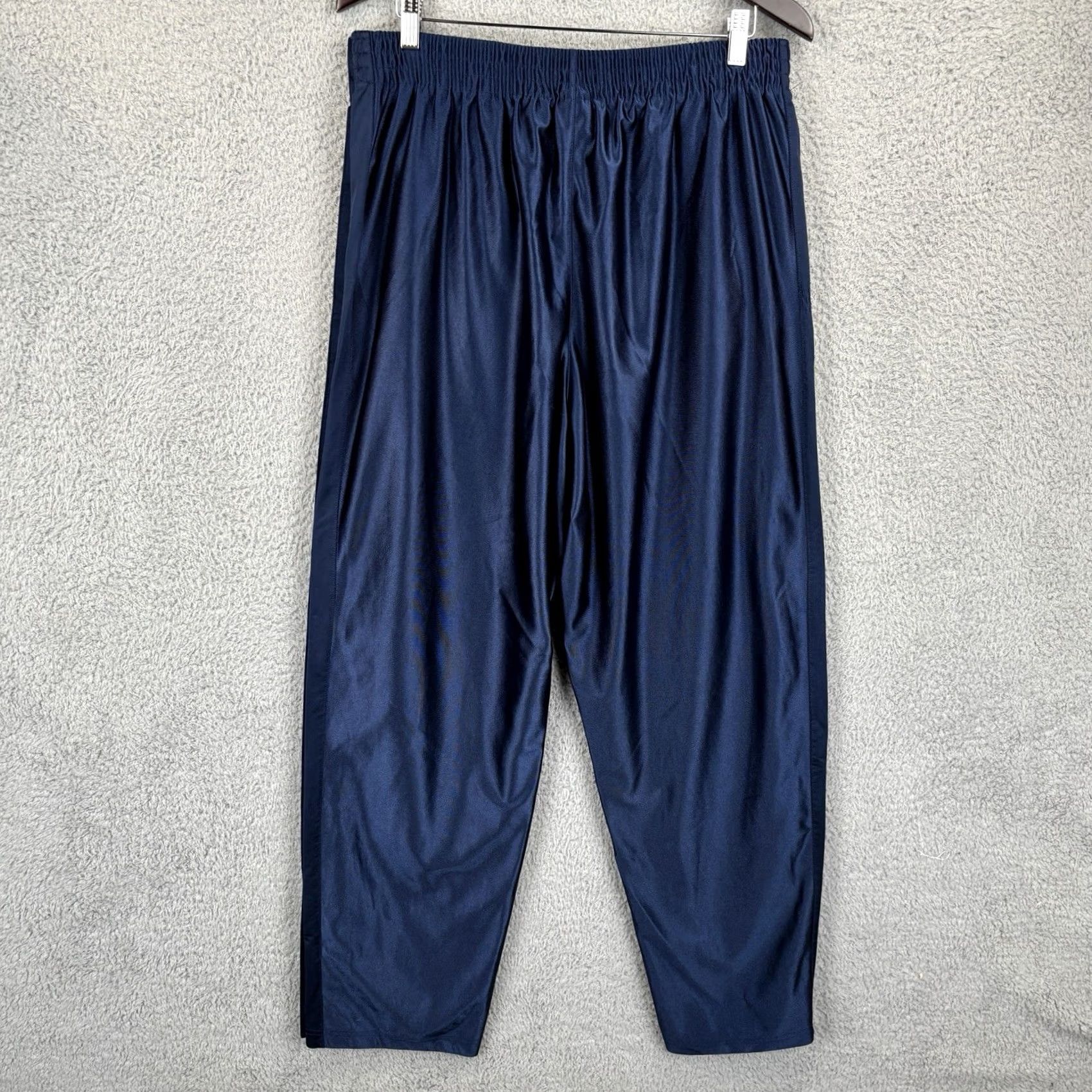 Nike Nike Shiny Dazzle Break Away Pants Mens XL Navy Baggy Vintage 90s Y2K Basketball Track Pants Size US 36 / EU 52 - 6 Thumbnail