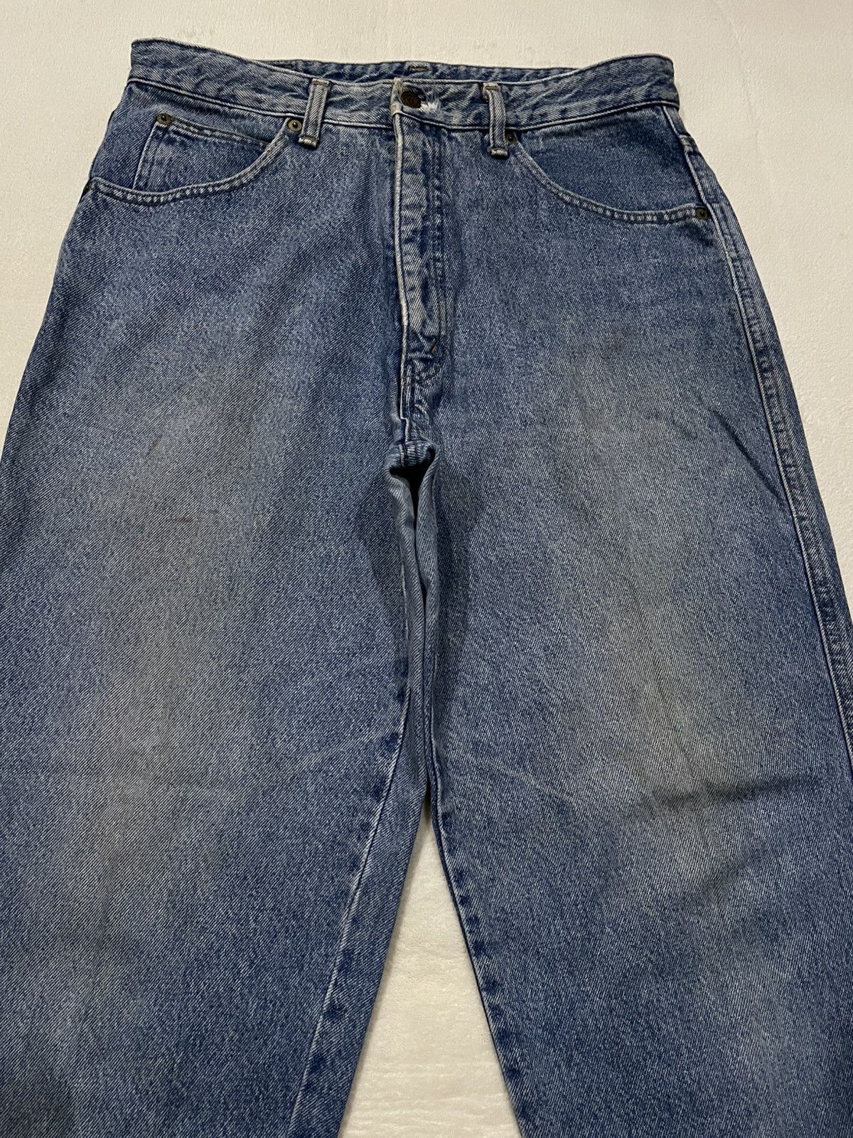 Japanese Brand Vintage Bobson Pro Baggy Mudwash Faded Denim Jeans Size US 32 / EU 48 - 2 Thumbnail