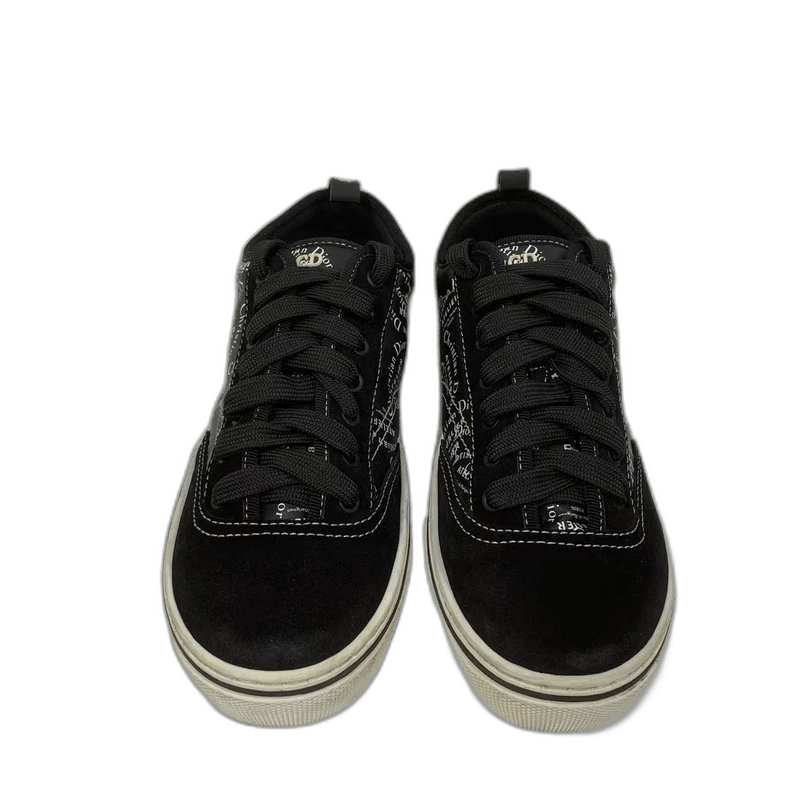 Dior Dior black graffiti lowtop sneakers Size US 12 / EU 45 - 1 Thumbnail