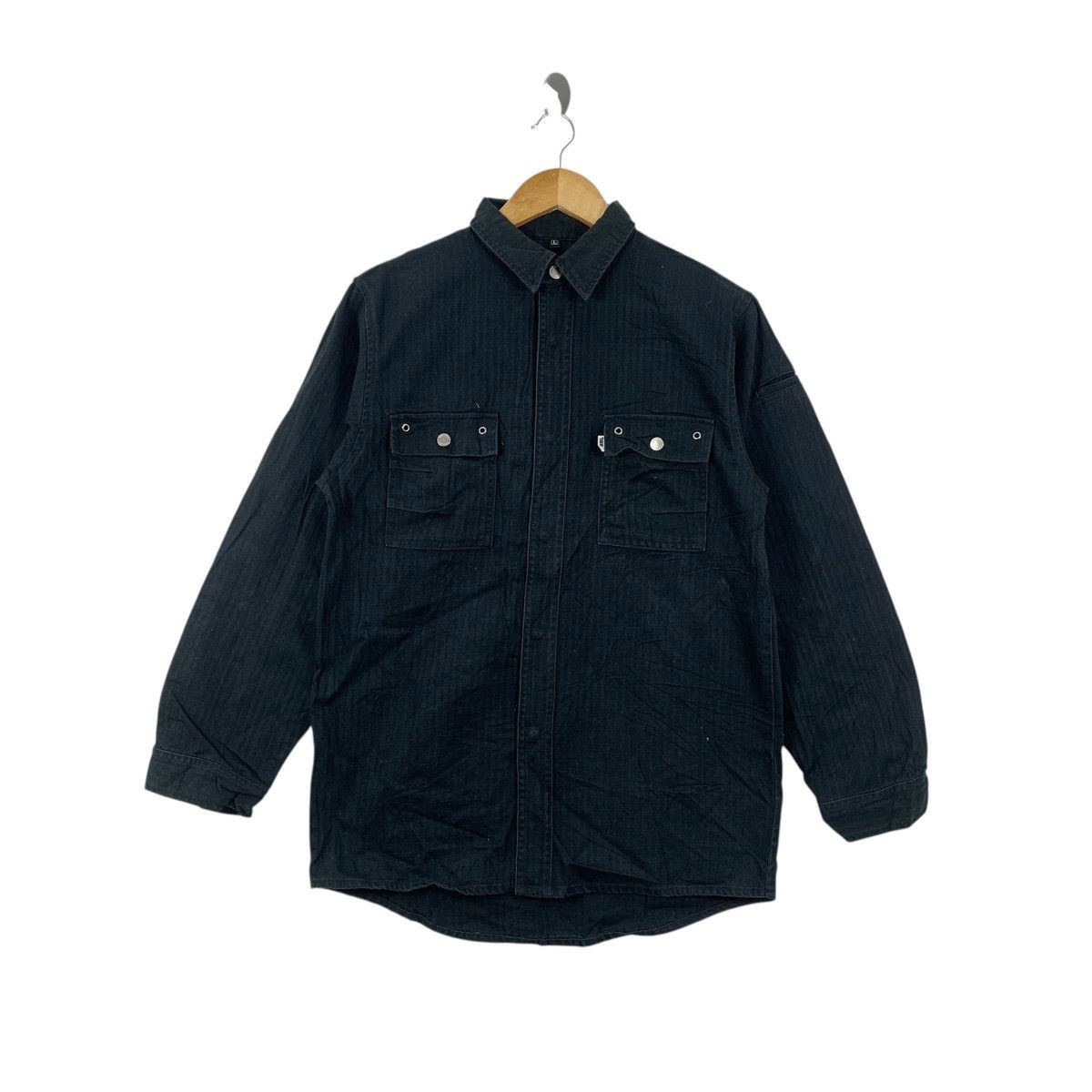 Vintage Vintage TORAICHI JAPAN ENGINEER Flannel Jacket Work Western Size US L / EU 52-54 / 3 - 1 Thumbnail
