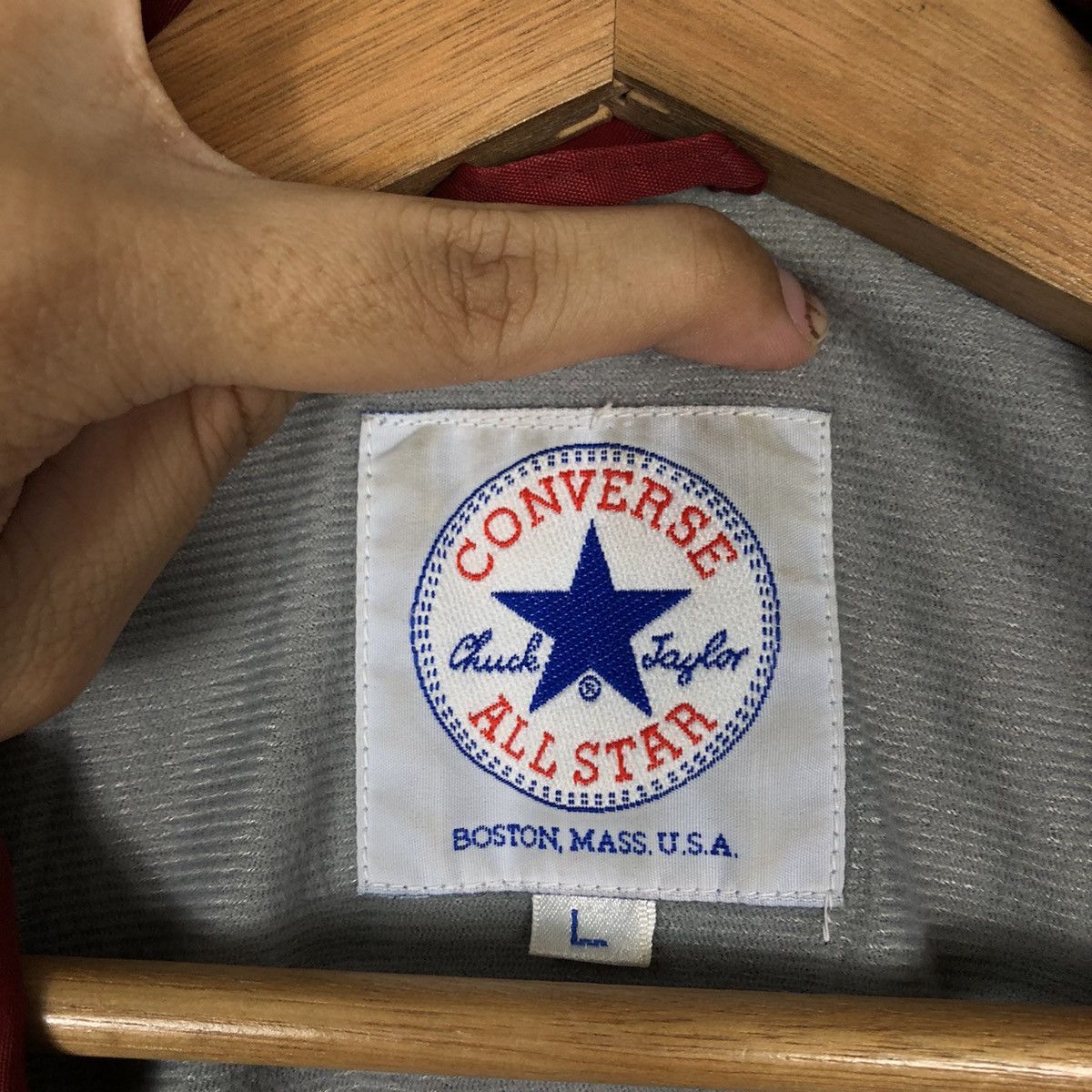 Japanese Brand 🔥90’s VINTAGE CONVERSE ALL STAR BOSTON MASS USA JACKET Size US L / EU 52-54 / 3 - 14 Thumbnail