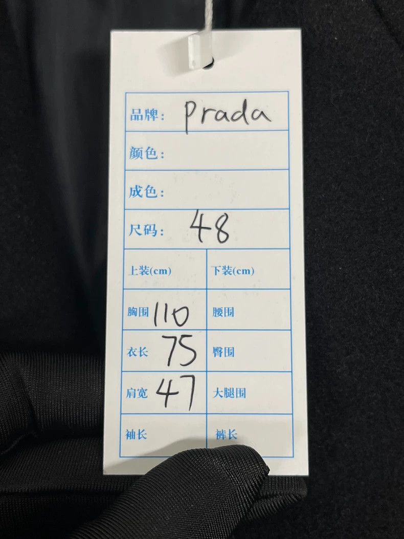 Prada Prada Black wool coat jacket 2502-Nextarrow Size US M / EU 48-50 / 2 - 6 Thumbnail
