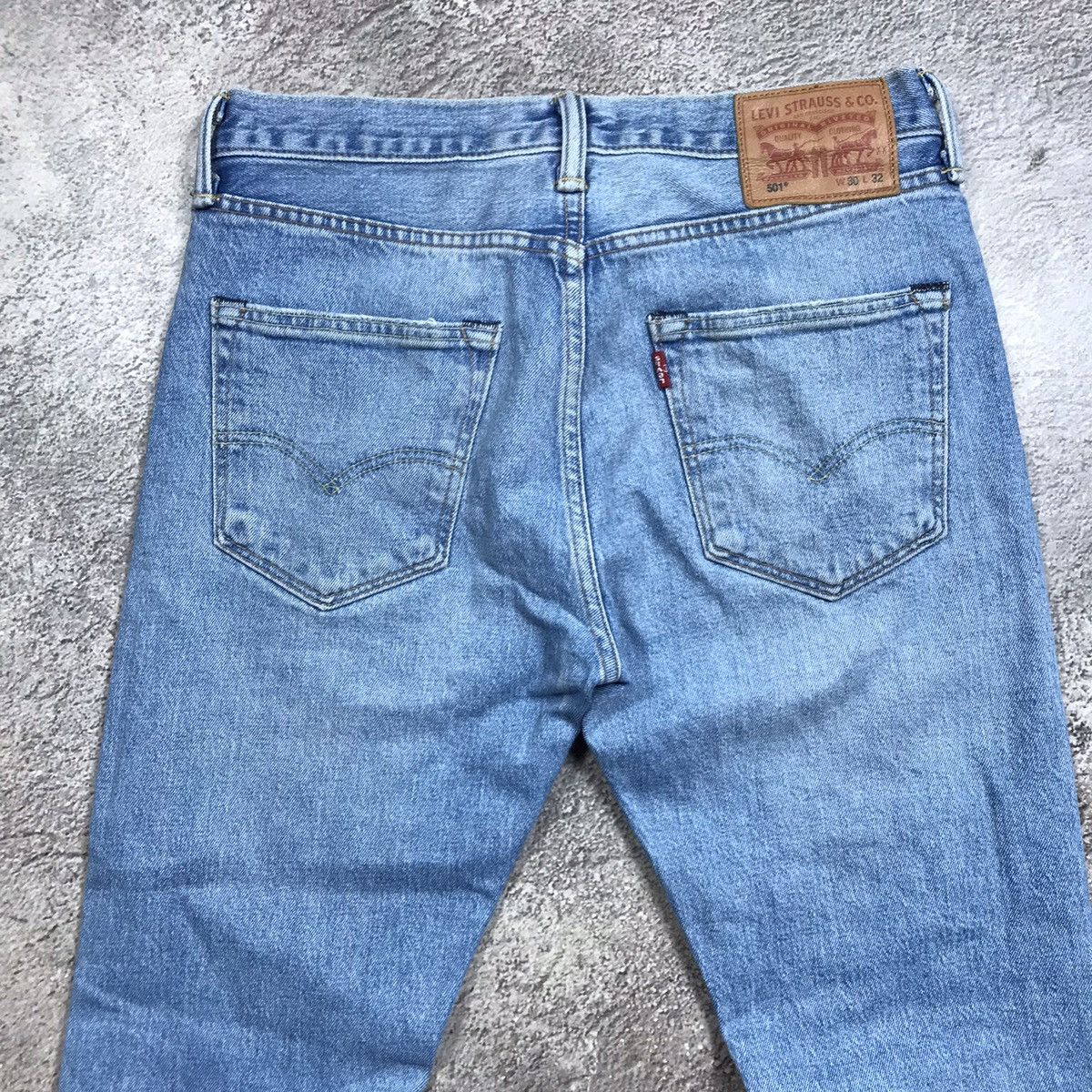 Vintage Vintage 90s Levis Distressed Baggy Jeans Grunge Thrashed 30 Size US 30 / EU 46 - 5 Thumbnail