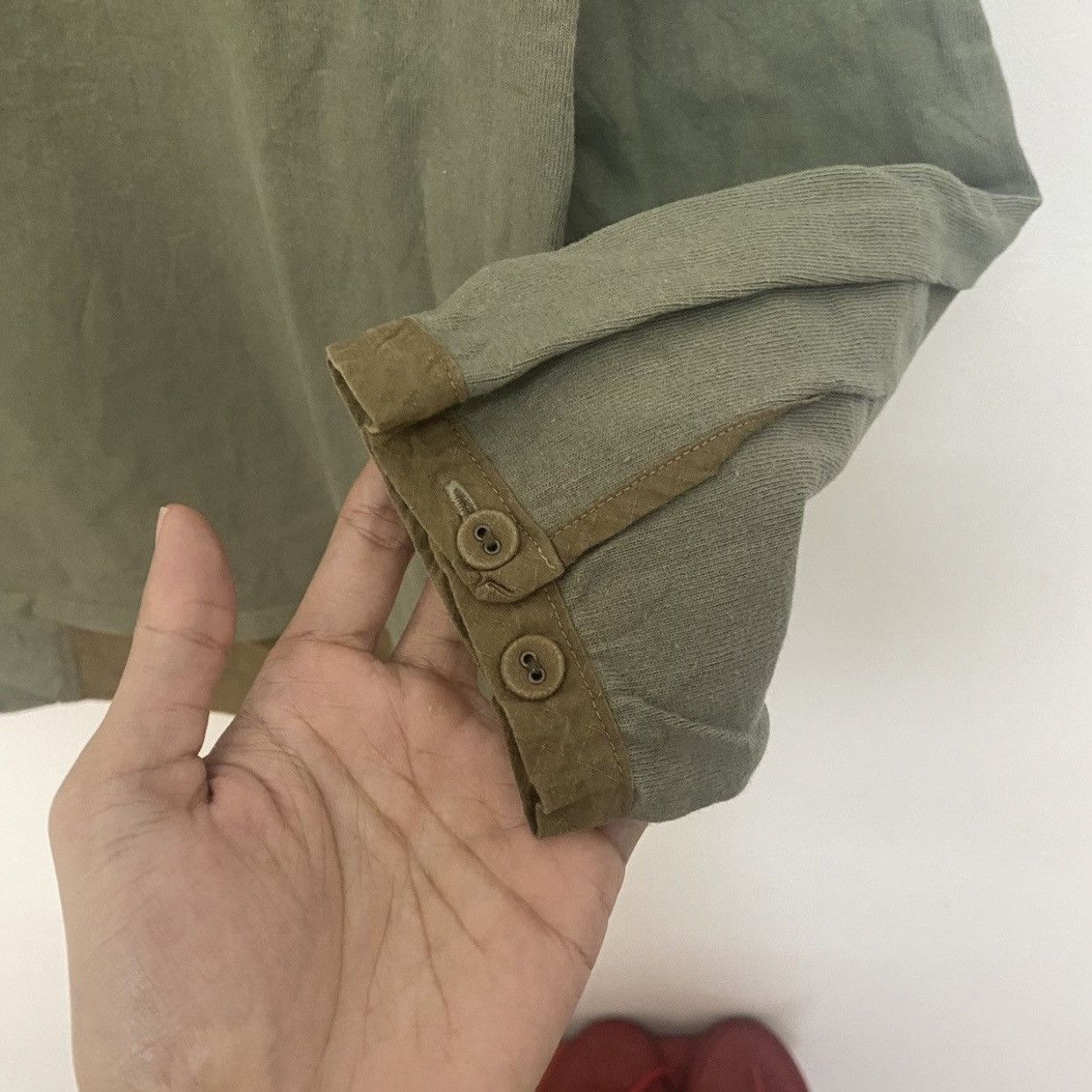 Japanese Brand Balance Co. Japan Lifestyle Minimalist Logo T-Shirt Olive Size US XL / EU 56 / 4 - 6 Thumbnail