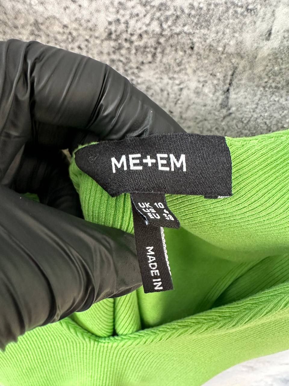 ME+EM Me+Em Green Ribbed Crop Top Made in Portugal Size M / US 6-8 / IT 42-44 - 9 Thumbnail