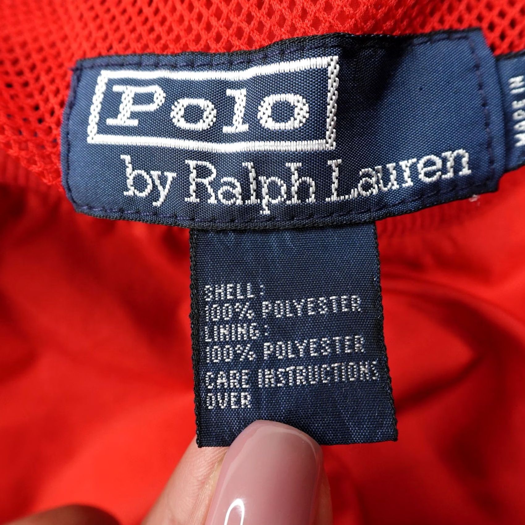 Polo Ralph Lauren VINTAGE Polo Ralph Lauren Jacket Mens L Red Windbreaker Pullover Pony 90s Size US L / EU 52-54 / 3 - 6 Thumbnail