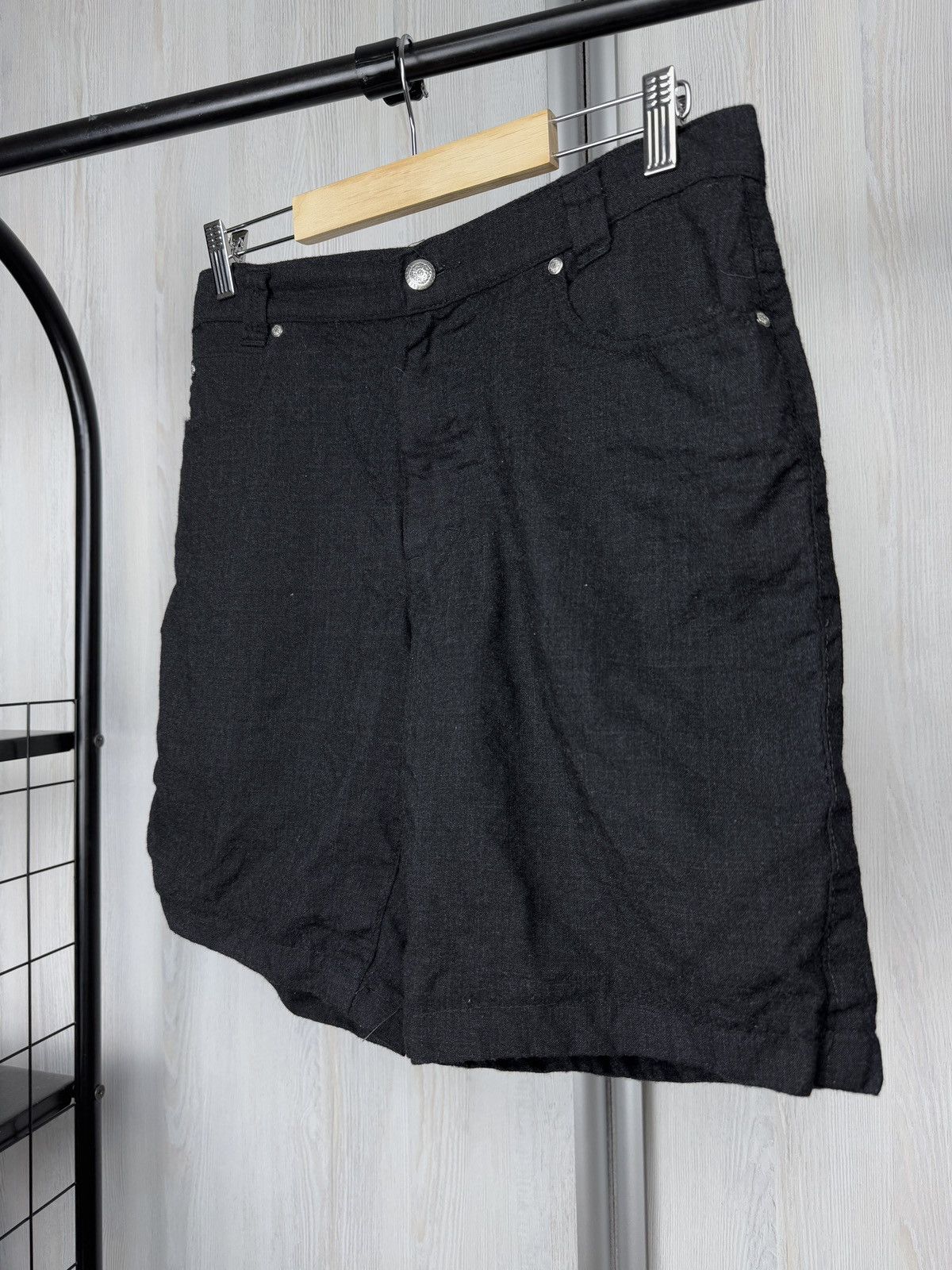 Versace Versace Classic v2 dark grey vintage unisex wool shorts 32 Size 32" / US 10 / IT 46 - 5 Thumbnail