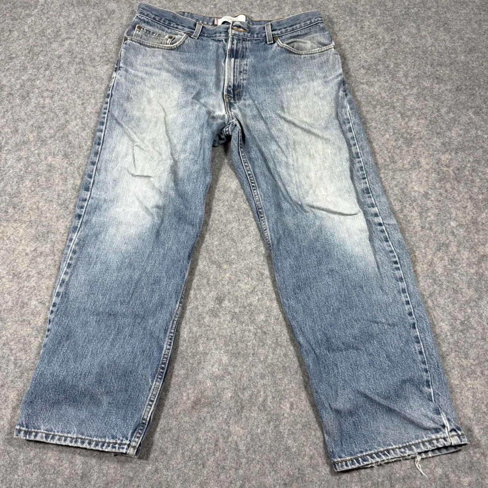 Levi's Levis 550 Jeans Mens 36x28 Blue Denim Vintage 90s Relaxed Fit 5-Pocket City Grunge Retro USA 90s Mens Jeans Size US 36 / EU 52 - 2 Thumbnail