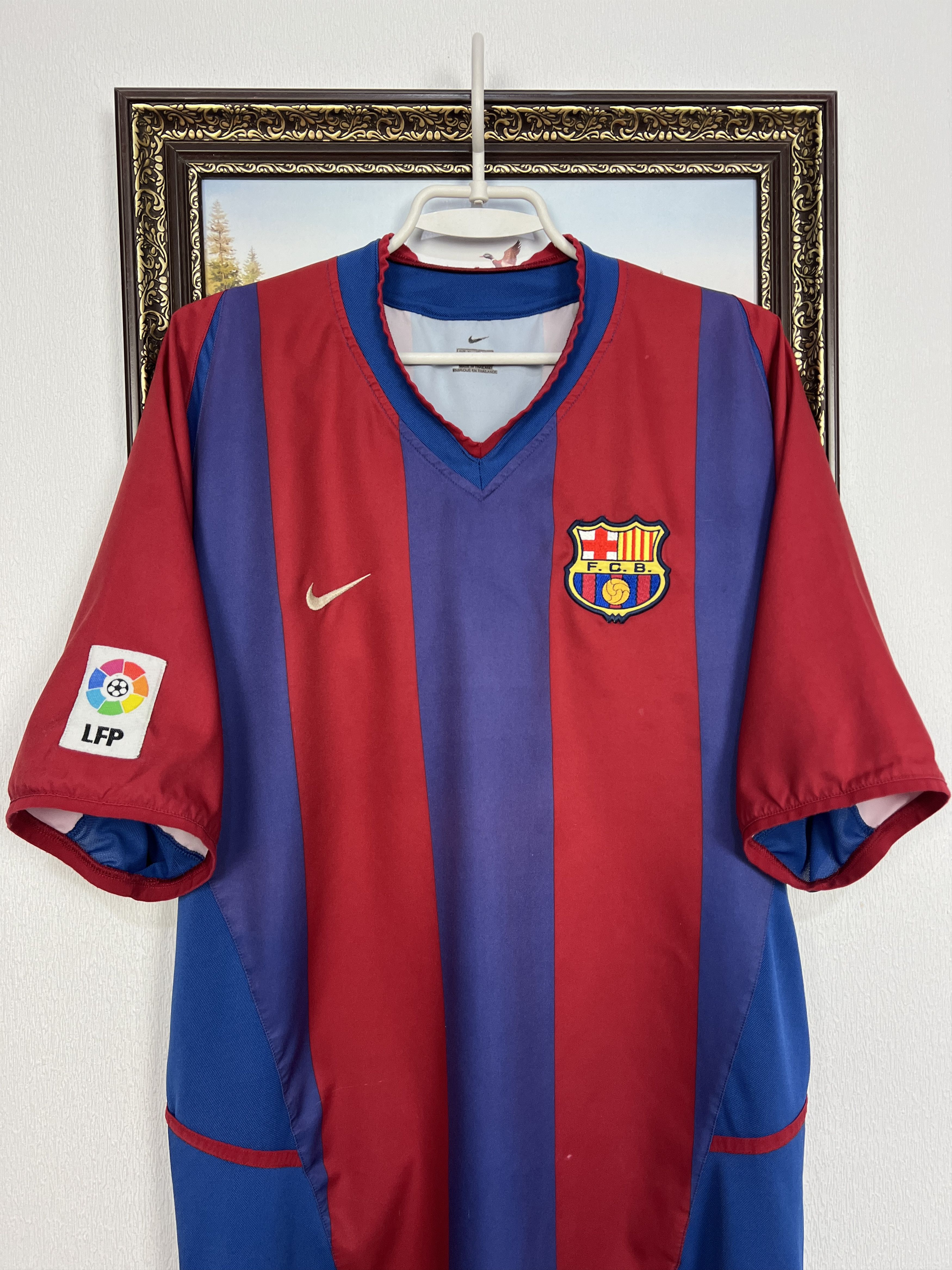 Nike Barcelona Home football shirt Soccer Jersey Camiseta Trikot Size US XL / EU 56 / 4 - 2 Thumbnail